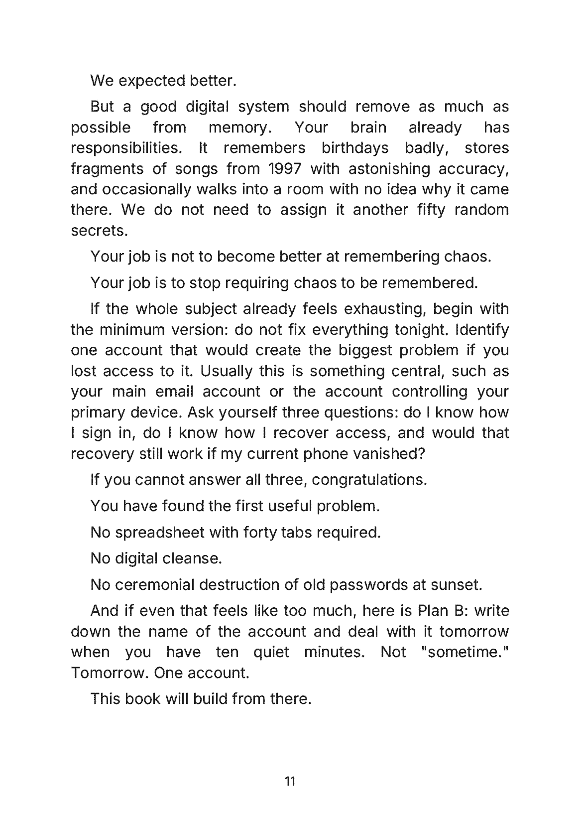 Fragment „Every Account Has a Different Password. In Theory - How to Organize Passwords, Logins, Backups, and Digital Security Before Another Password Reset Drives You Mad” — strona 11 z 11