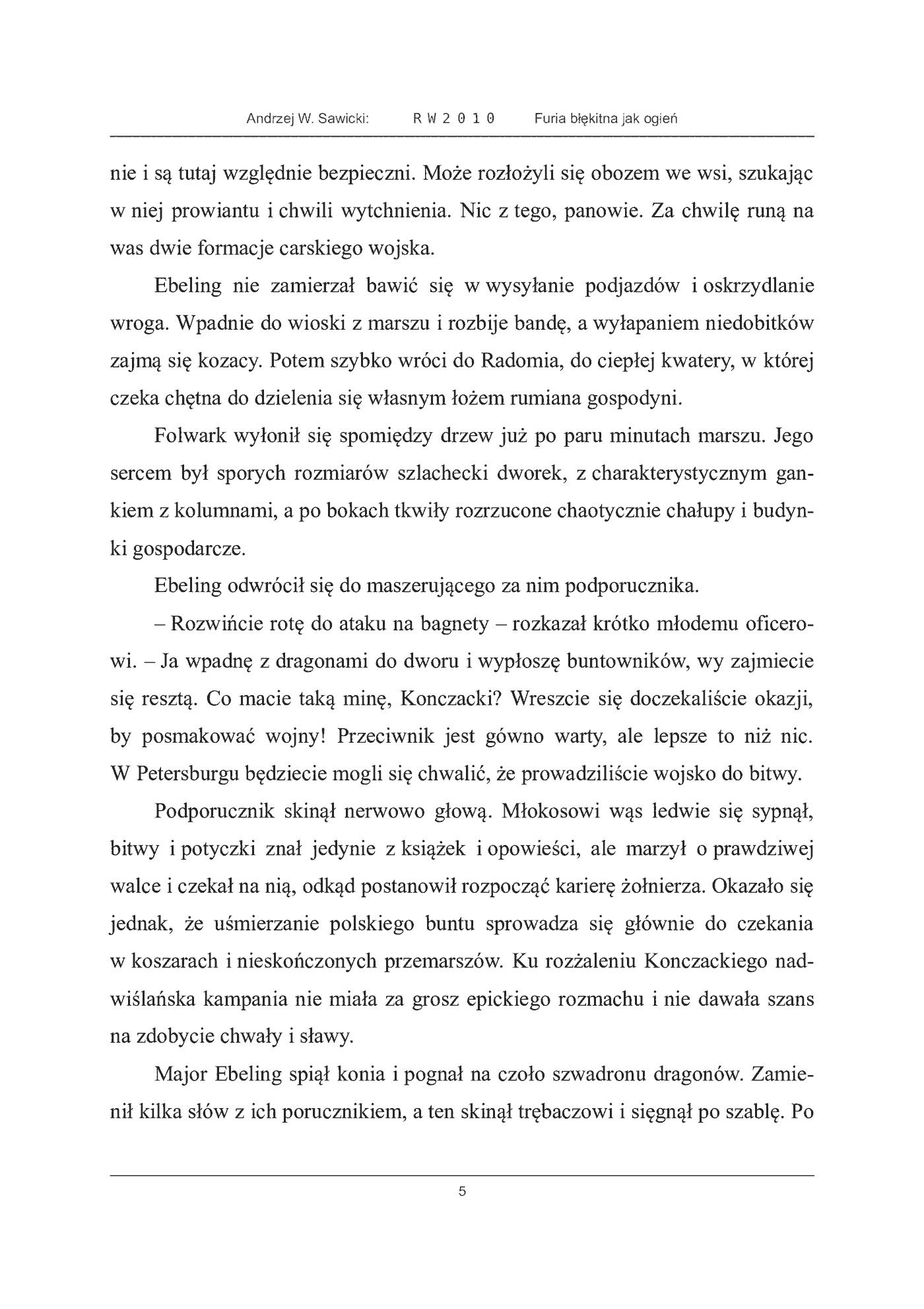 Fragment „Furia błękitna jak ogień” — strona 5 z 30