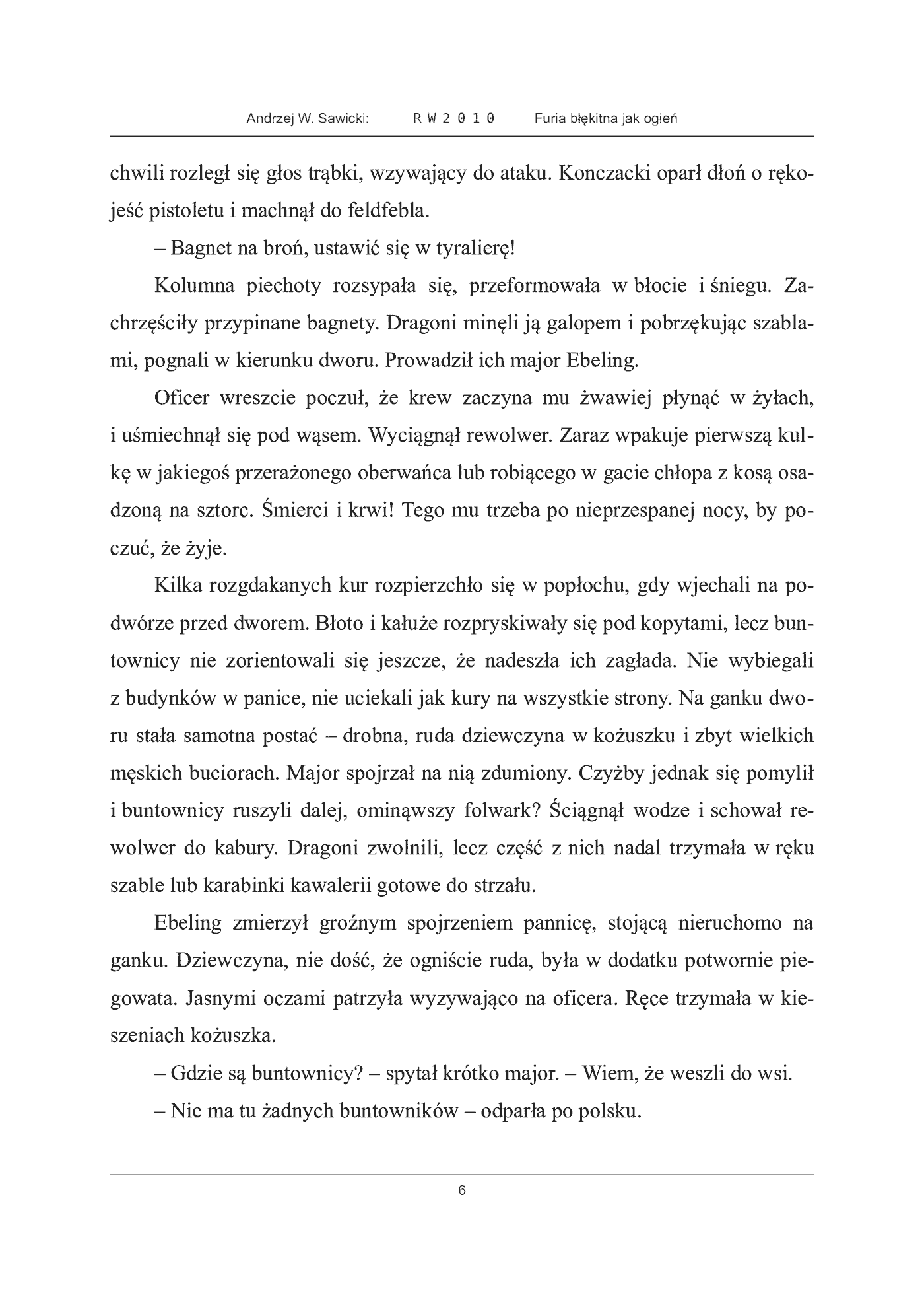 Fragment „Furia błękitna jak ogień” — strona 6 z 30