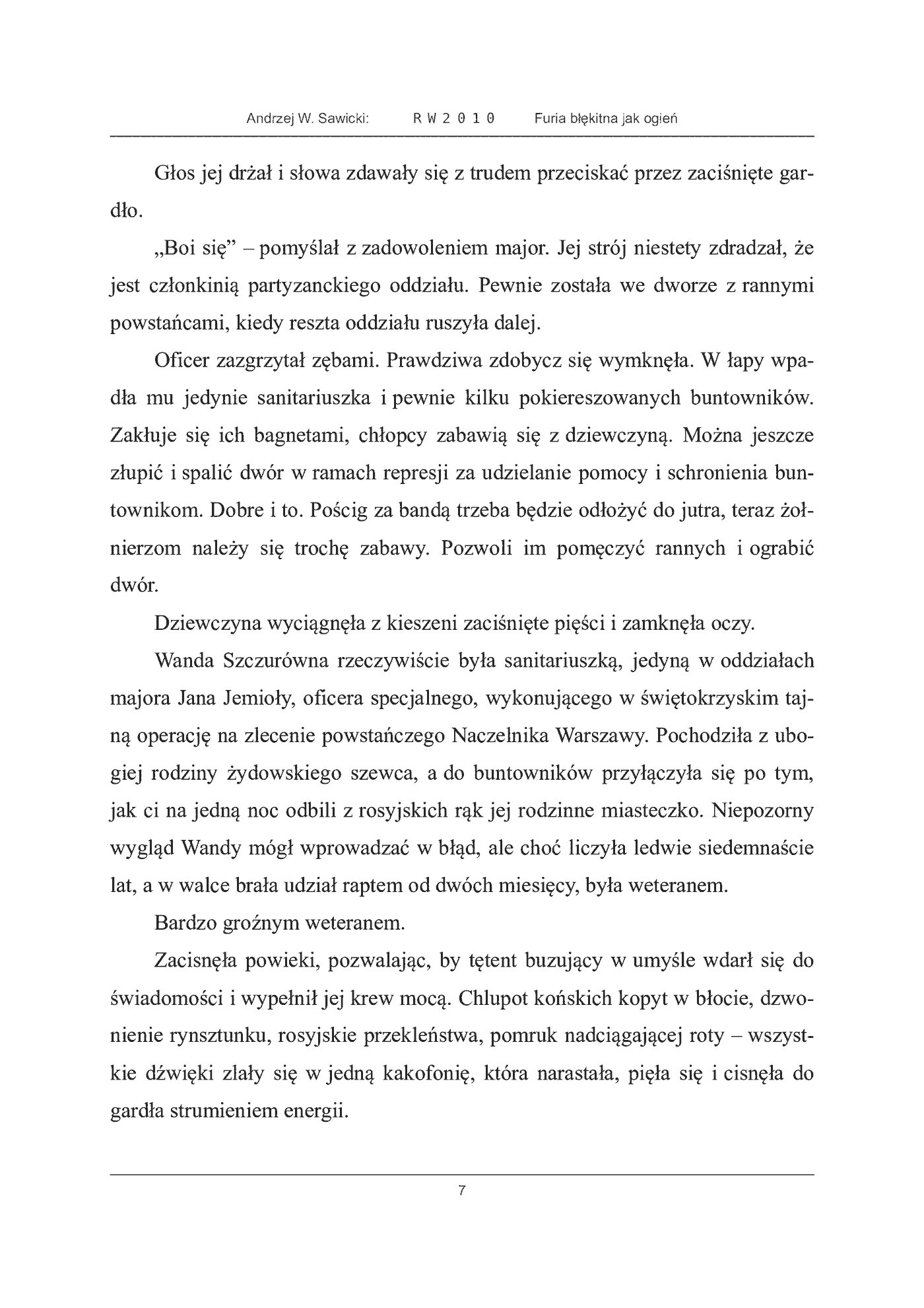 Fragment „Furia błękitna jak ogień” — strona 7 z 30