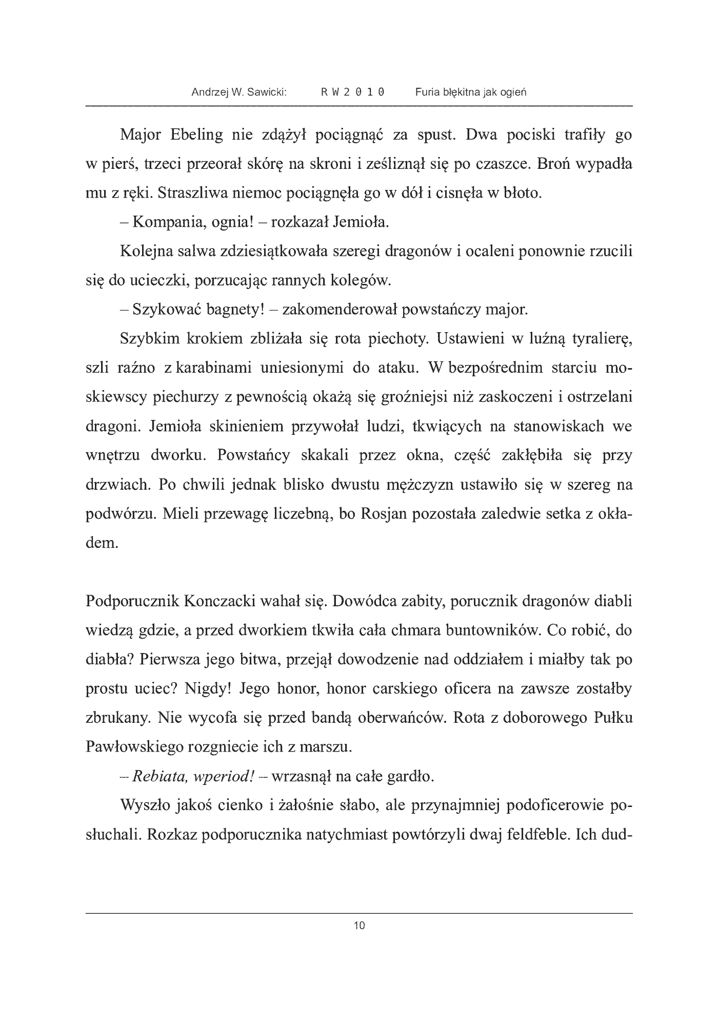 Fragment „Furia błękitna jak ogień” — strona 10 z 30