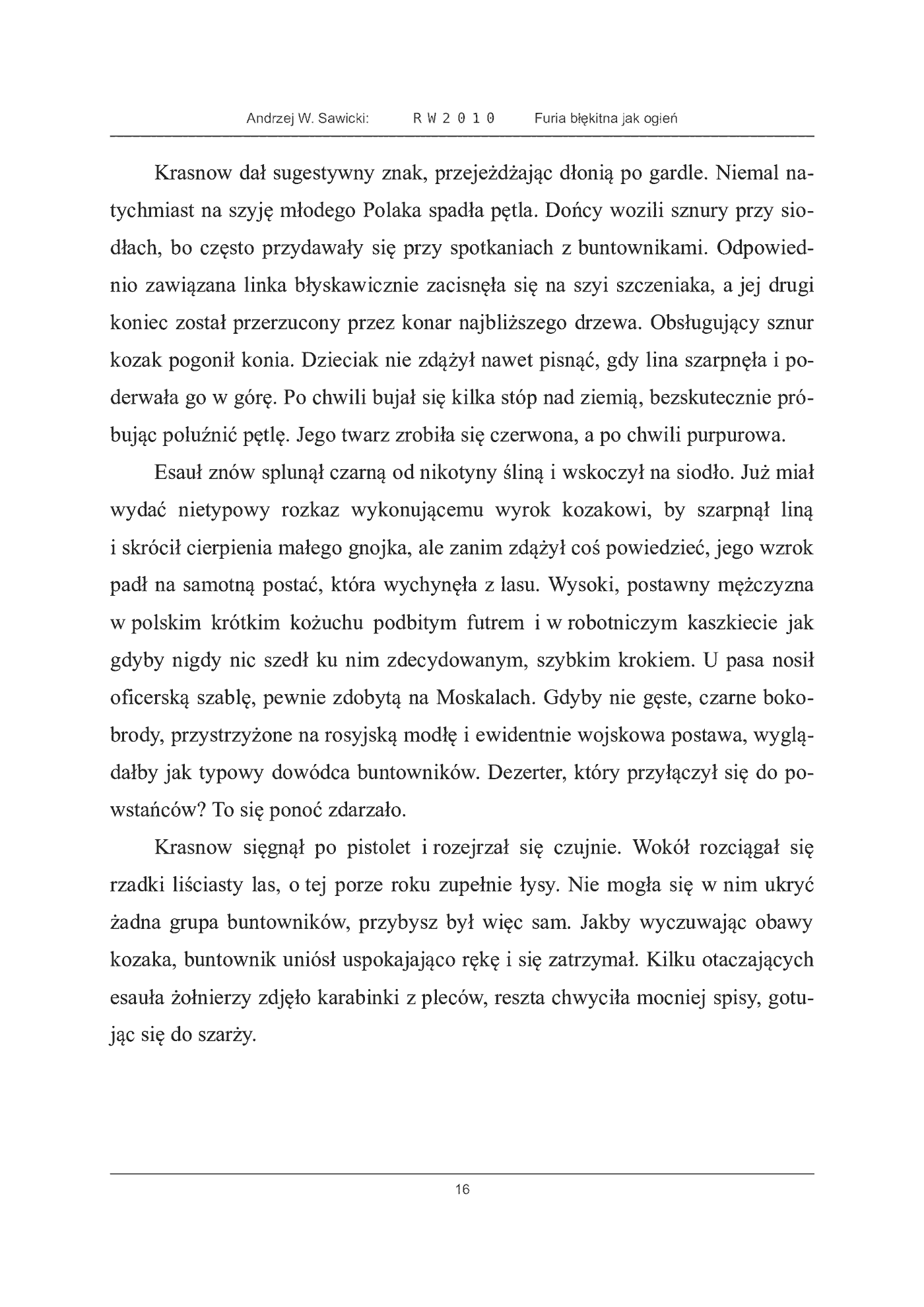 Fragment „Furia błękitna jak ogień” — strona 16 z 30