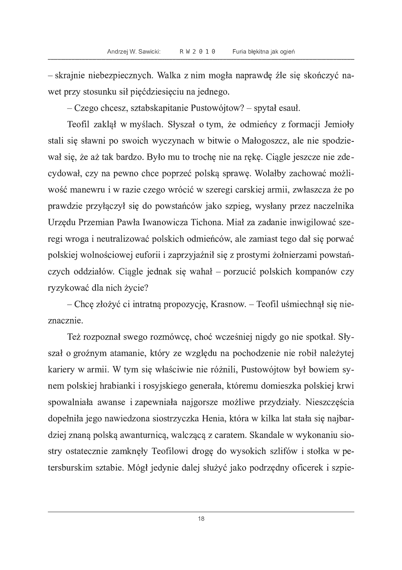 Fragment „Furia błękitna jak ogień” — strona 18 z 30