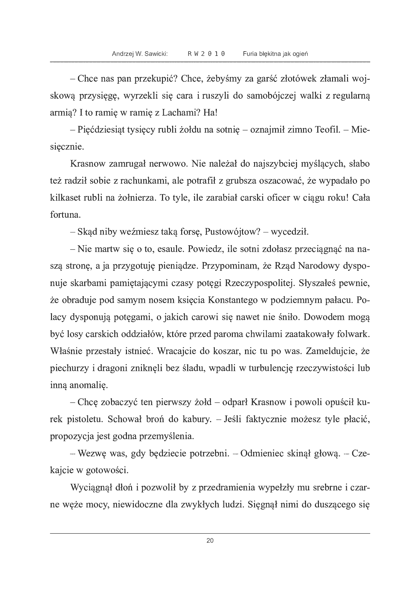 Fragment „Furia błękitna jak ogień” — strona 20 z 30
