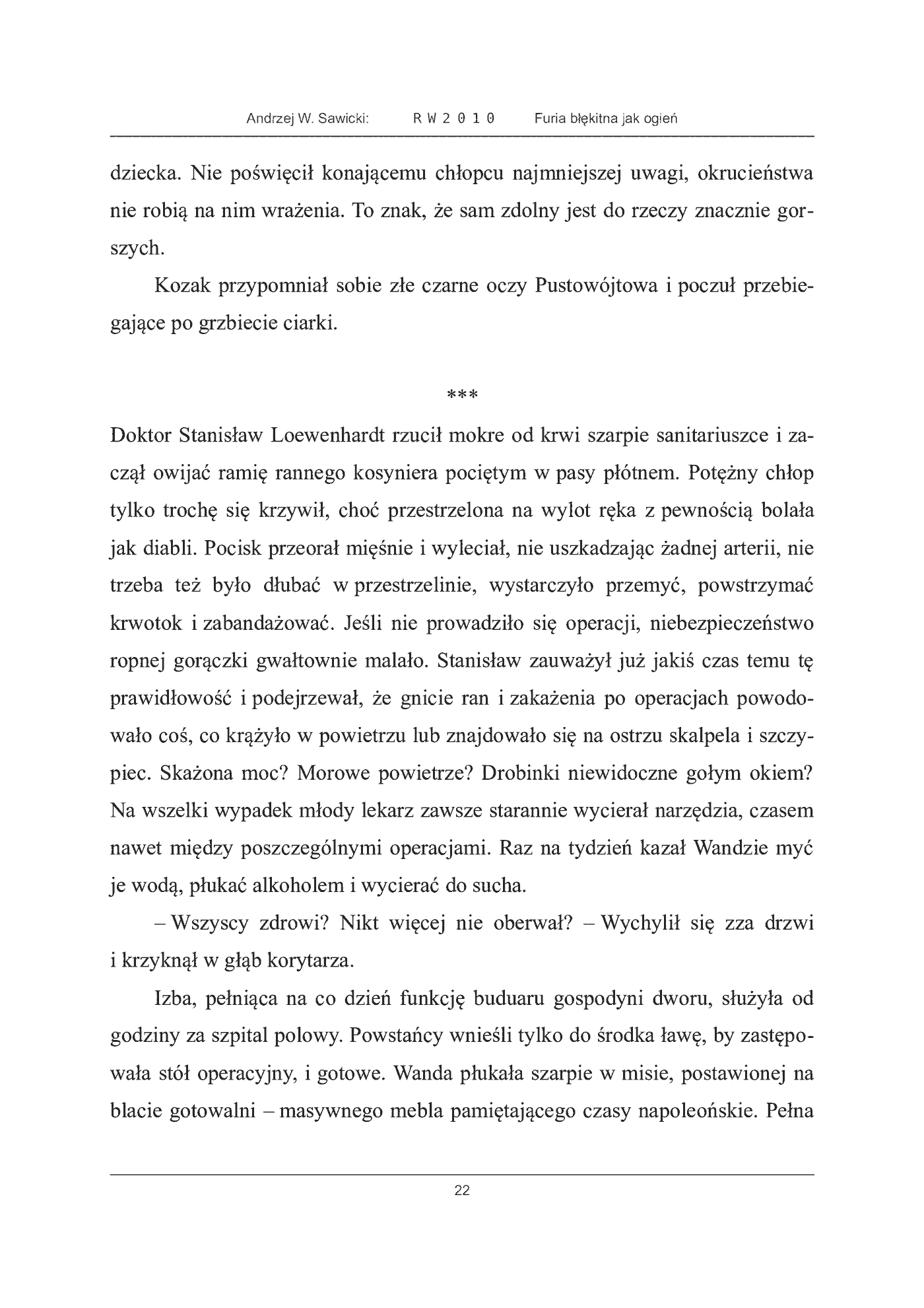 Fragment „Furia błękitna jak ogień” — strona 22 z 30