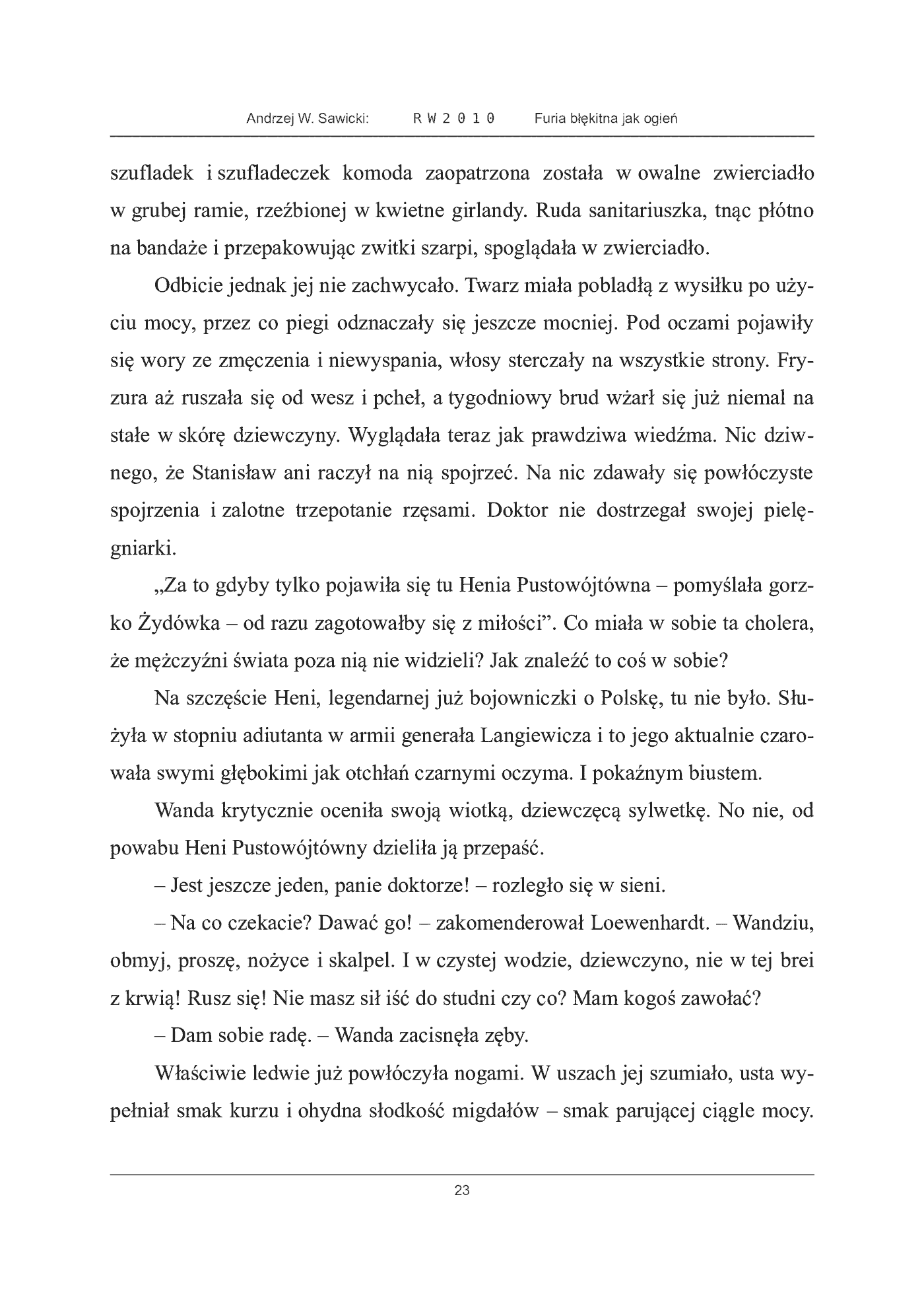 Fragment „Furia błękitna jak ogień” — strona 23 z 30
