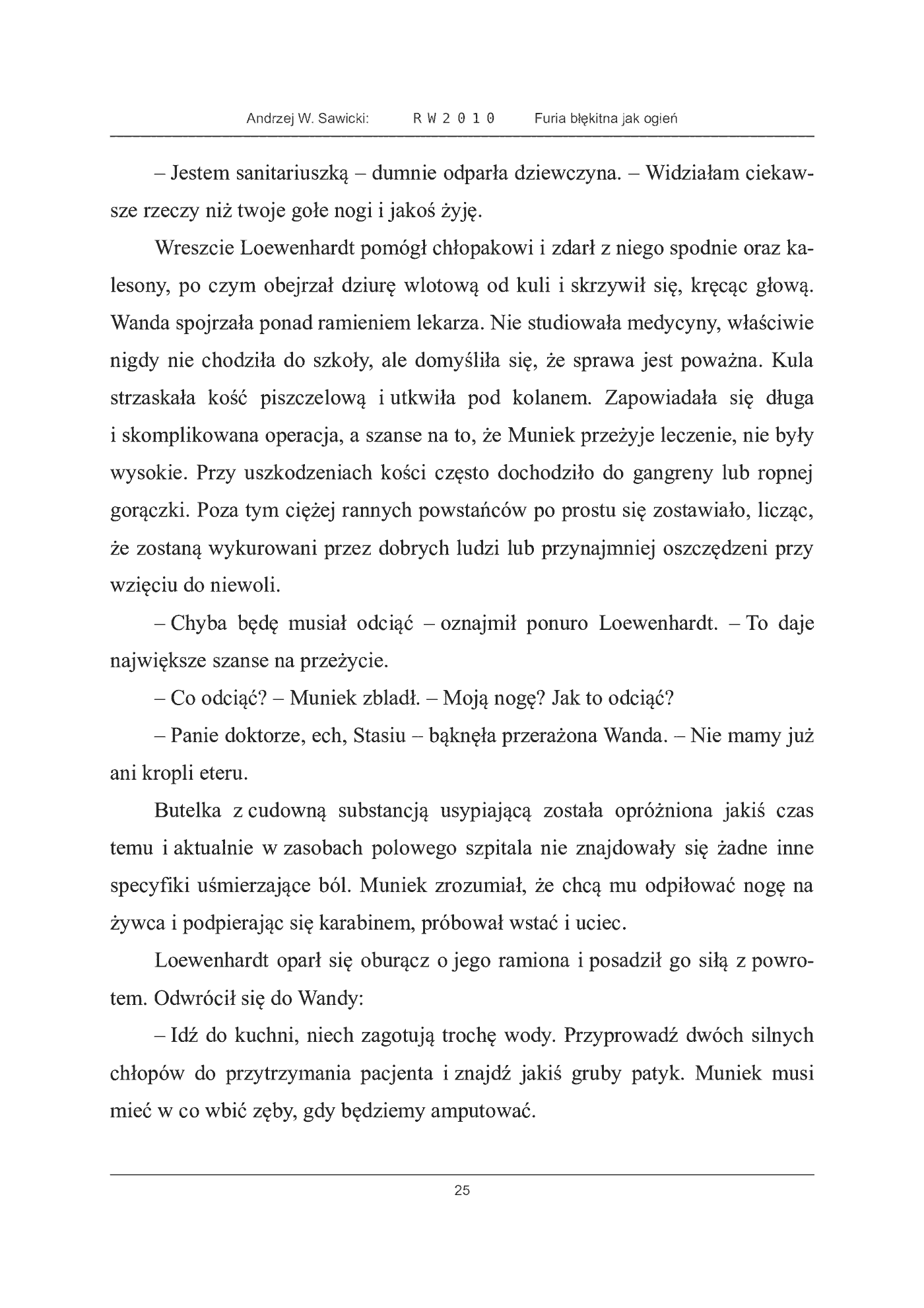 Fragment „Furia błękitna jak ogień” — strona 25 z 30
