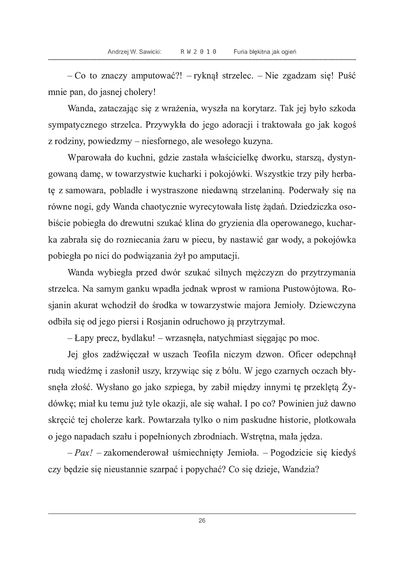 Fragment „Furia błękitna jak ogień” — strona 26 z 30