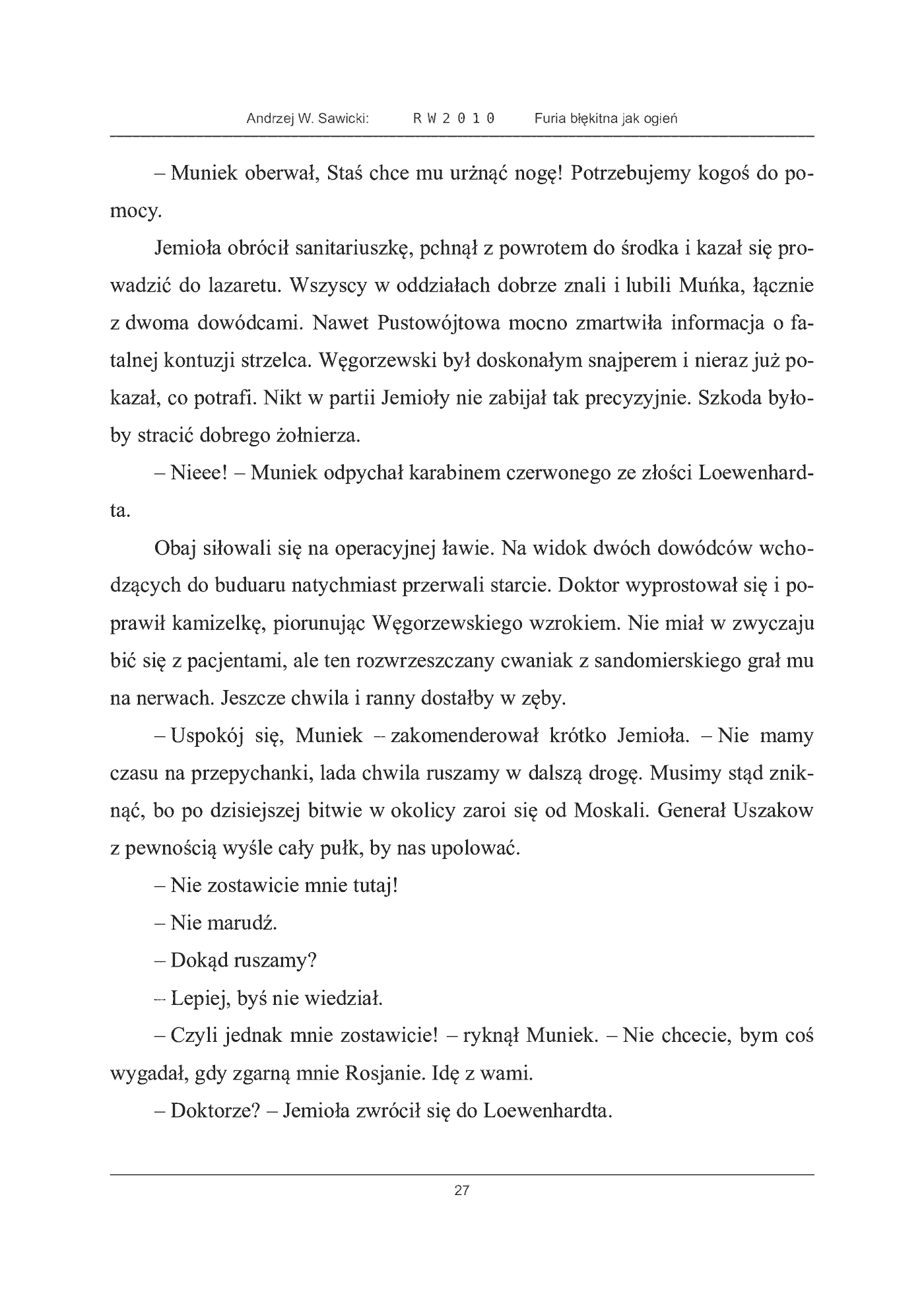 Fragment „Furia błękitna jak ogień” — strona 27 z 30