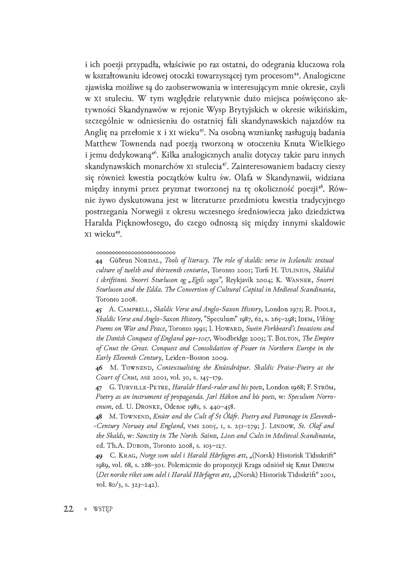 Fragment „Między poezją a polityką. Rozgrywki polityczne w Skandynawii XI wieku w świetle poezji ówczesnych skaldów” — strona 22 z 30
