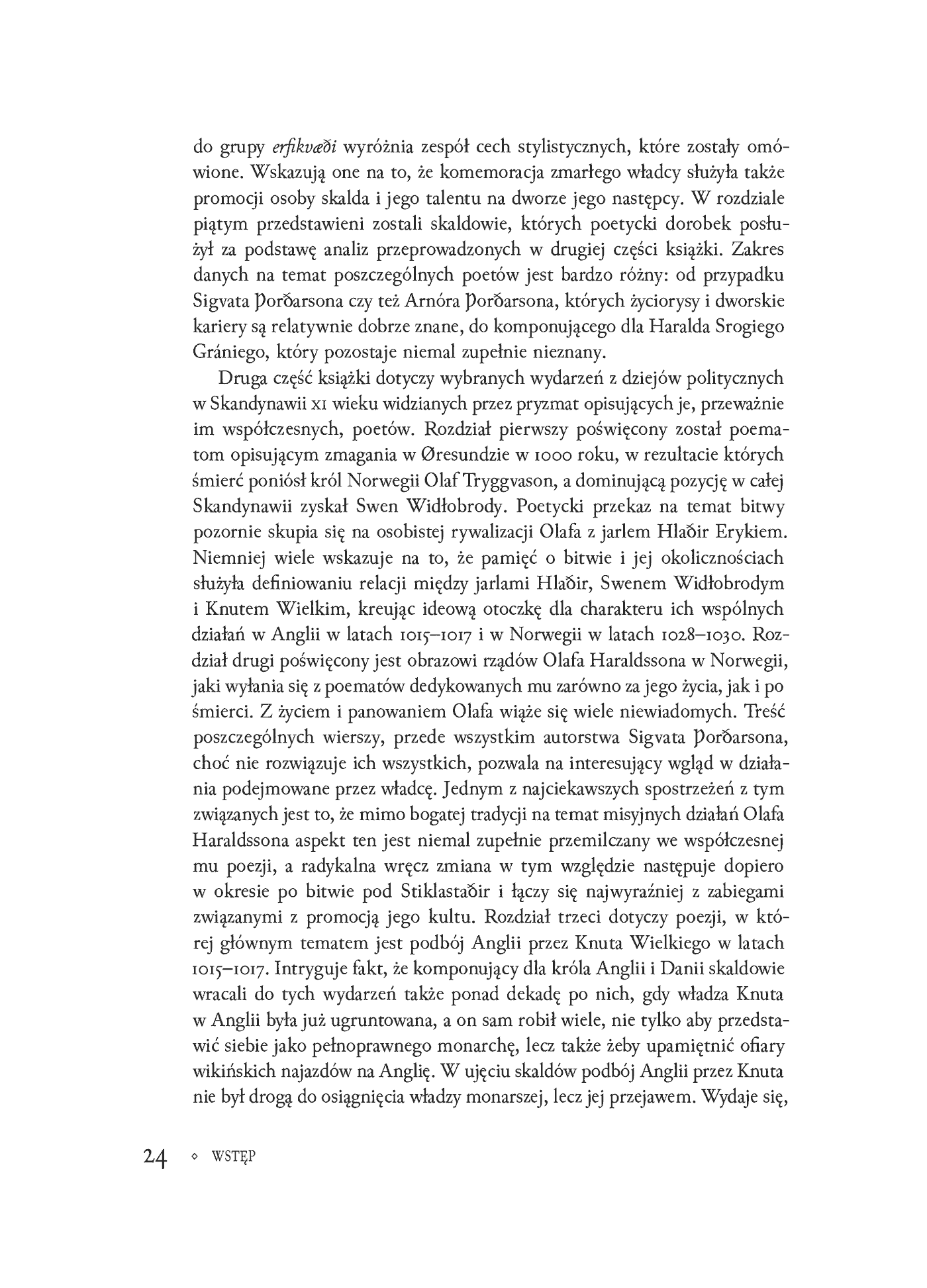 Fragment „Między poezją a polityką. Rozgrywki polityczne w Skandynawii XI wieku w świetle poezji ówczesnych skaldów” — strona 24 z 30