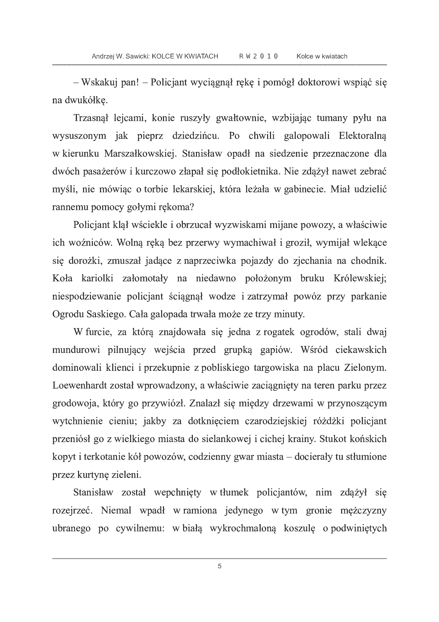 Fragment „Kolce w kwiatach” — strona 5 z 27