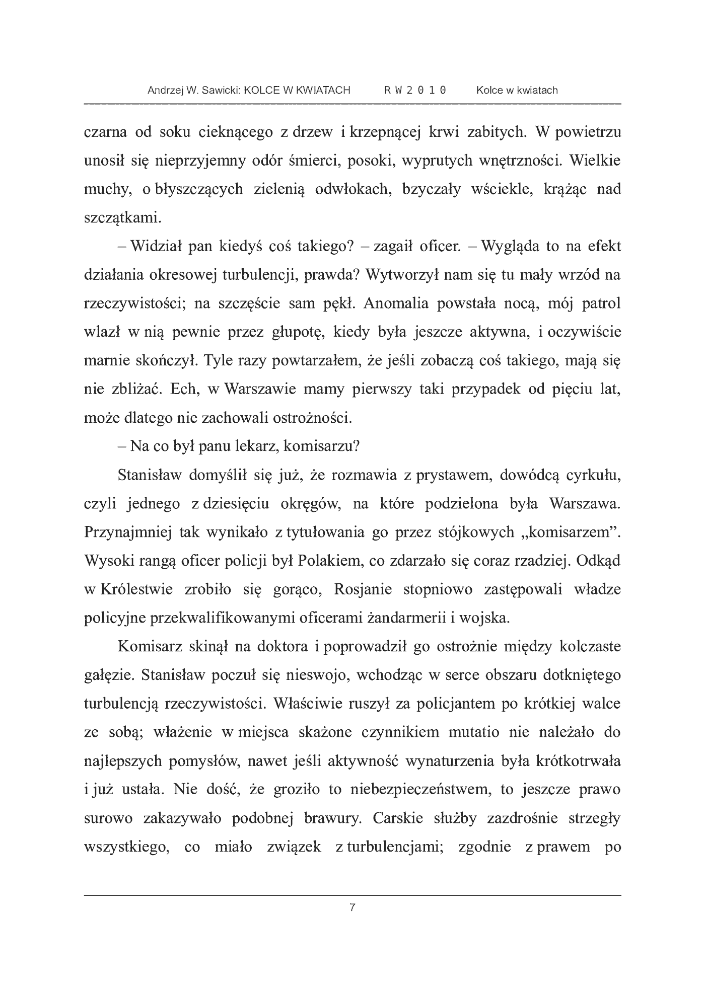 Fragment „Kolce w kwiatach” — strona 7 z 27