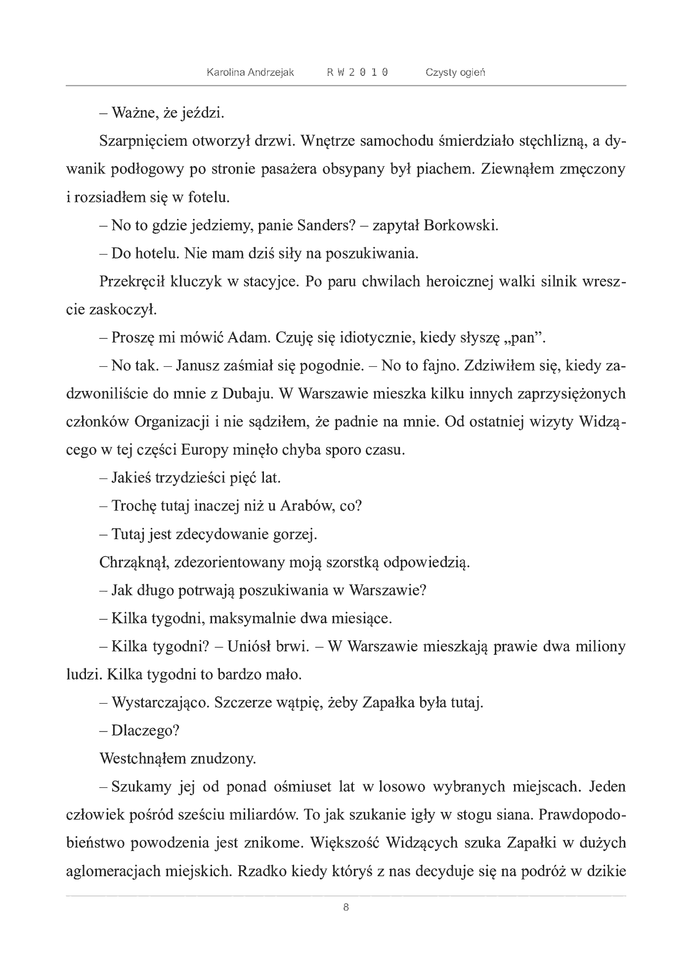 Fragment „Czysty ogień” — strona 8 z 30