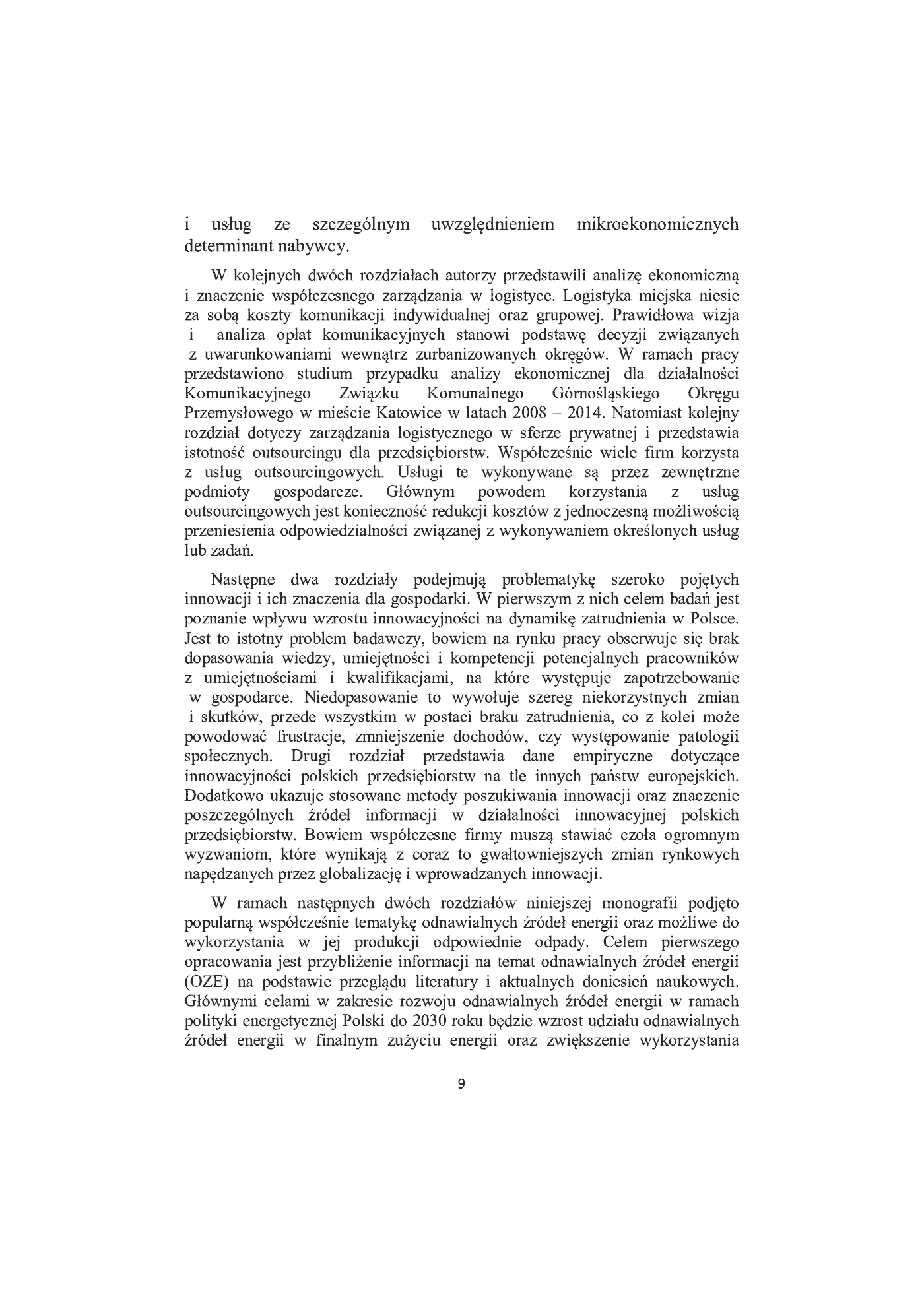 Fragment „Wybrane aspekty badawcze.Gospodarka.Zarządzanie.Innowacje.Tom2.(red. Ireneusz Miciuła)” — strona 6 z 24