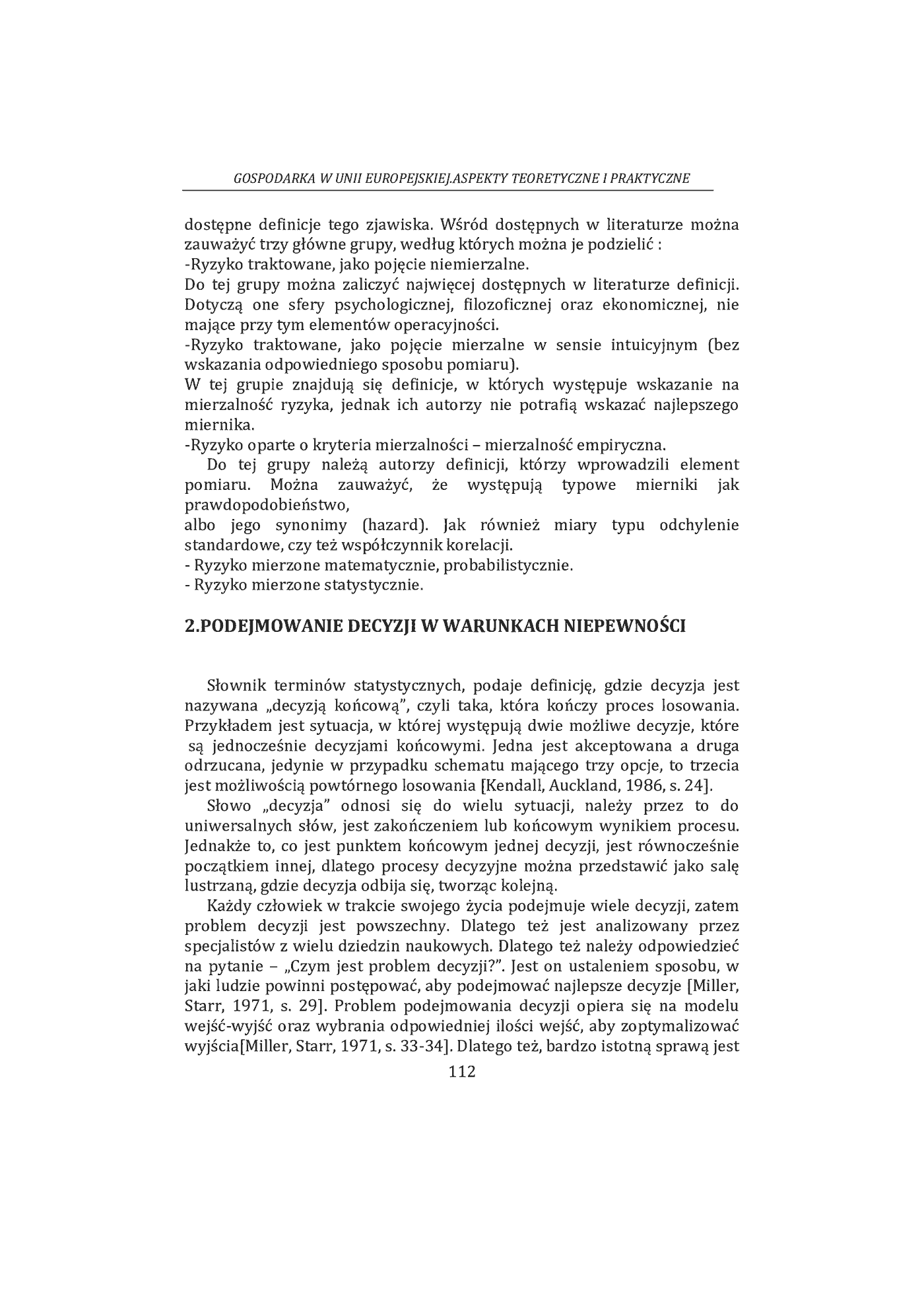 Fragment „Gospodarka w Unii Europejskiej. Aspekty teoretyczne i praktyczne. Monografia wieloautorska. Błażej Kmieciak, Wojciech Janik, Katarzyna Szara, Monika Piśniak, Ireneusz Miciuła, Natalia Konopińska” — strona 5 z 20