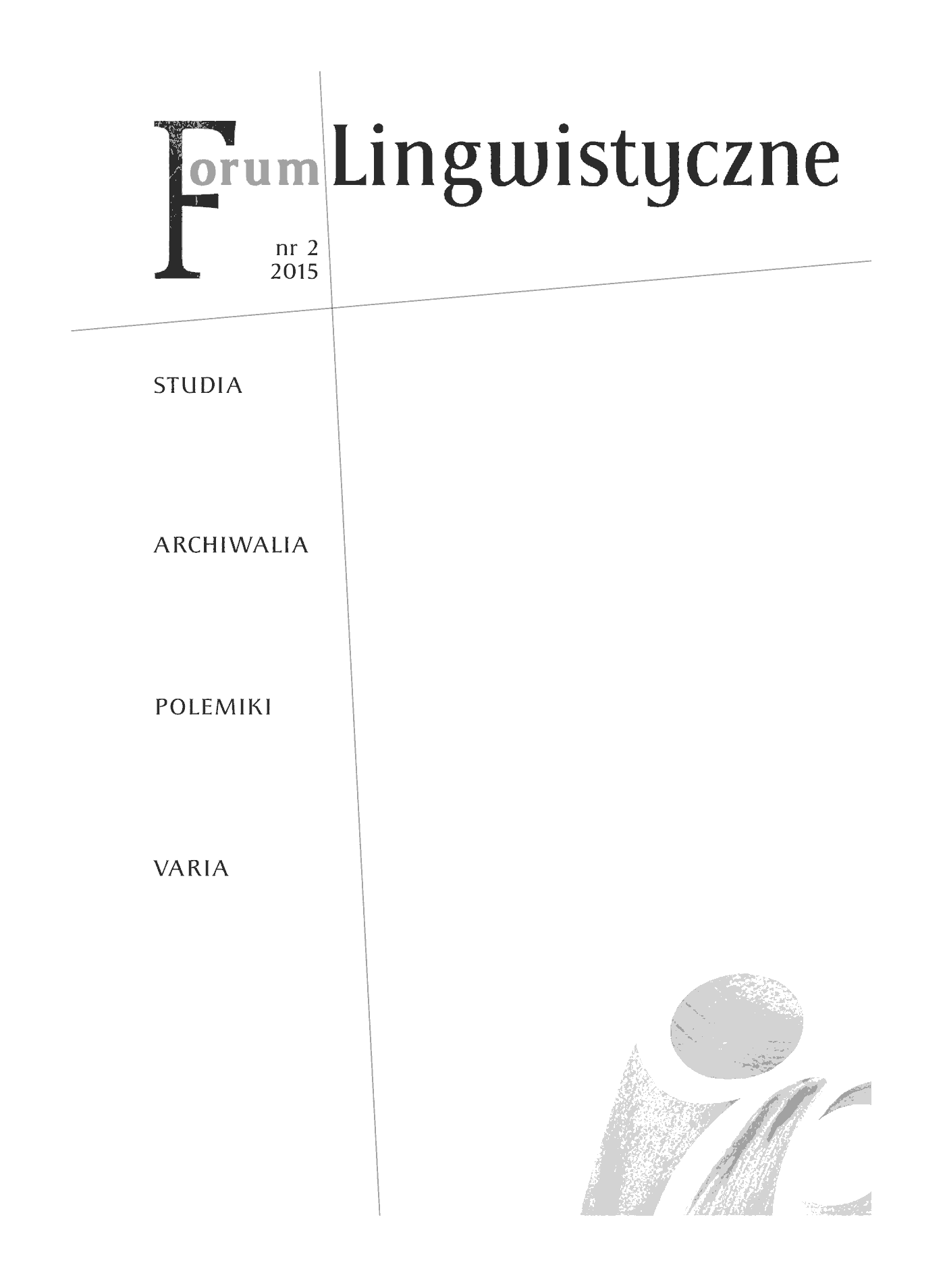 Fragment „"Forum Lingwistyczne" 2015, nr 2” — strona 2 z 10