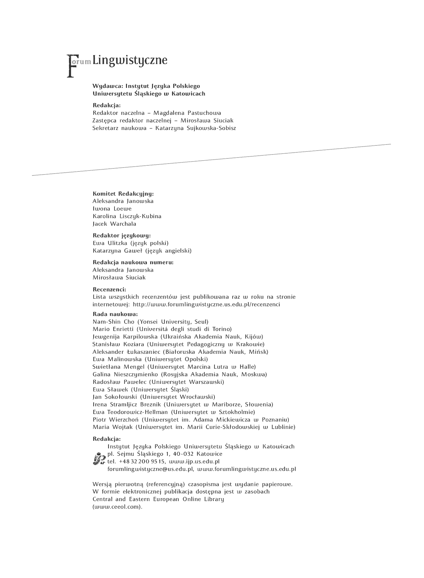 Fragment „"Forum Lingwistyczne" 2015, nr 2” — strona 3 z 10