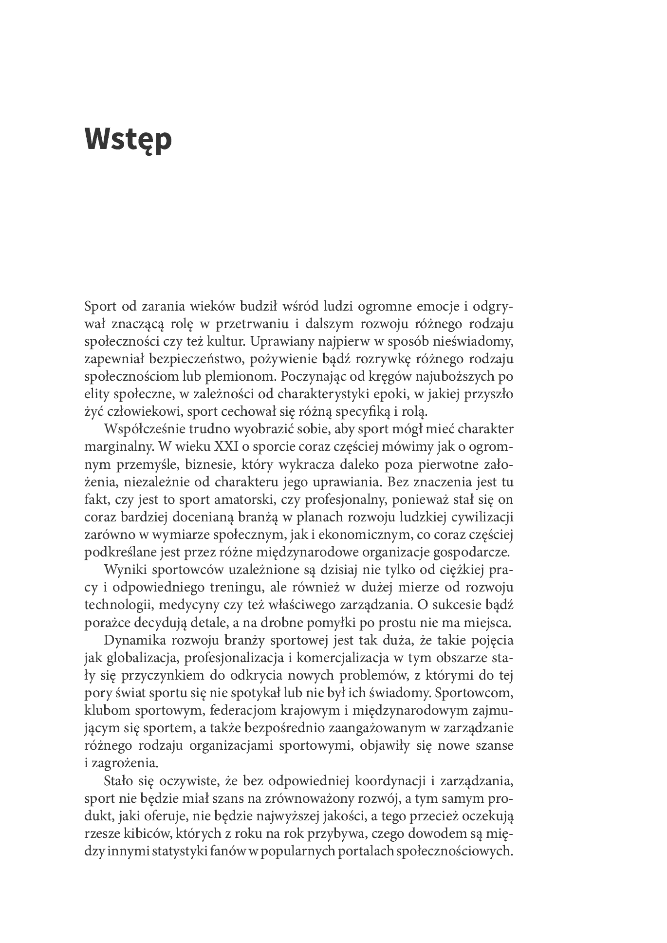Fragment „Zarządzanie w sporcie. Organizacje - Ludzie - Marketing” — strona 8 z 20