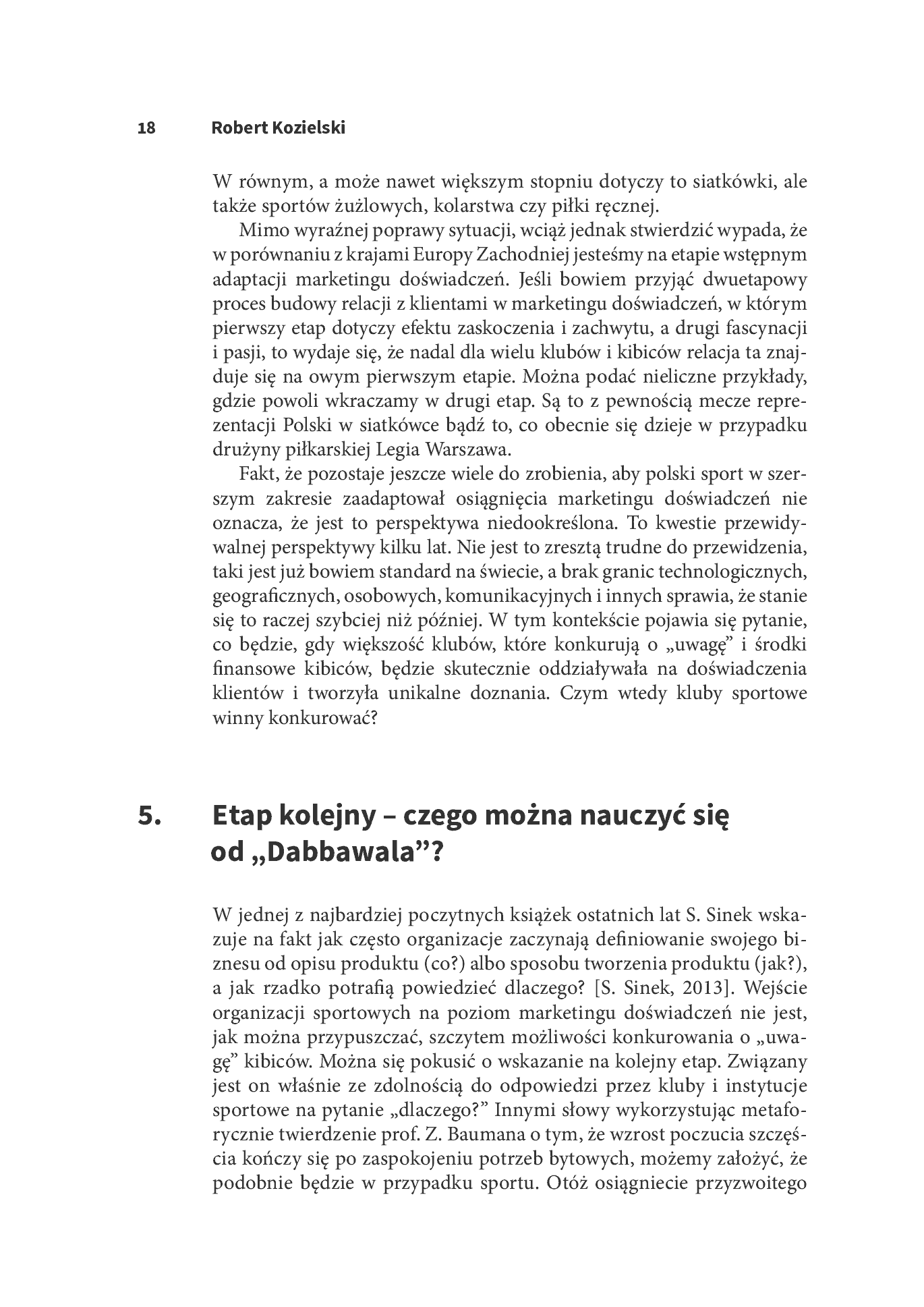 Fragment „Zarządzanie w sporcie. Organizacje - Ludzie - Marketing” — strona 18 z 20