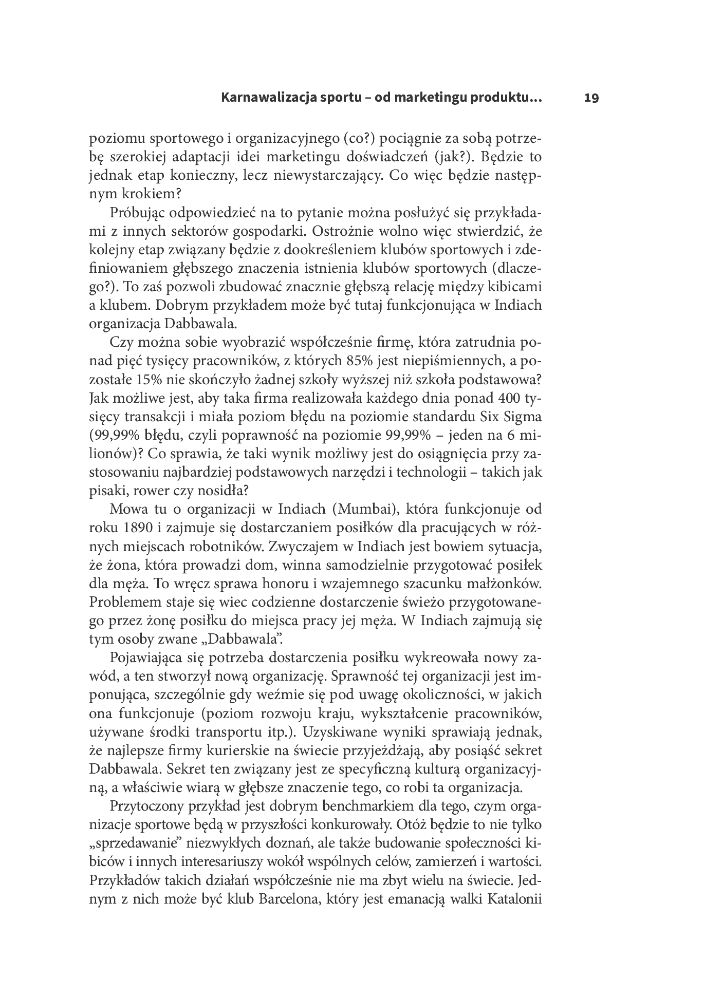Fragment „Zarządzanie w sporcie. Organizacje - Ludzie - Marketing” — strona 19 z 20