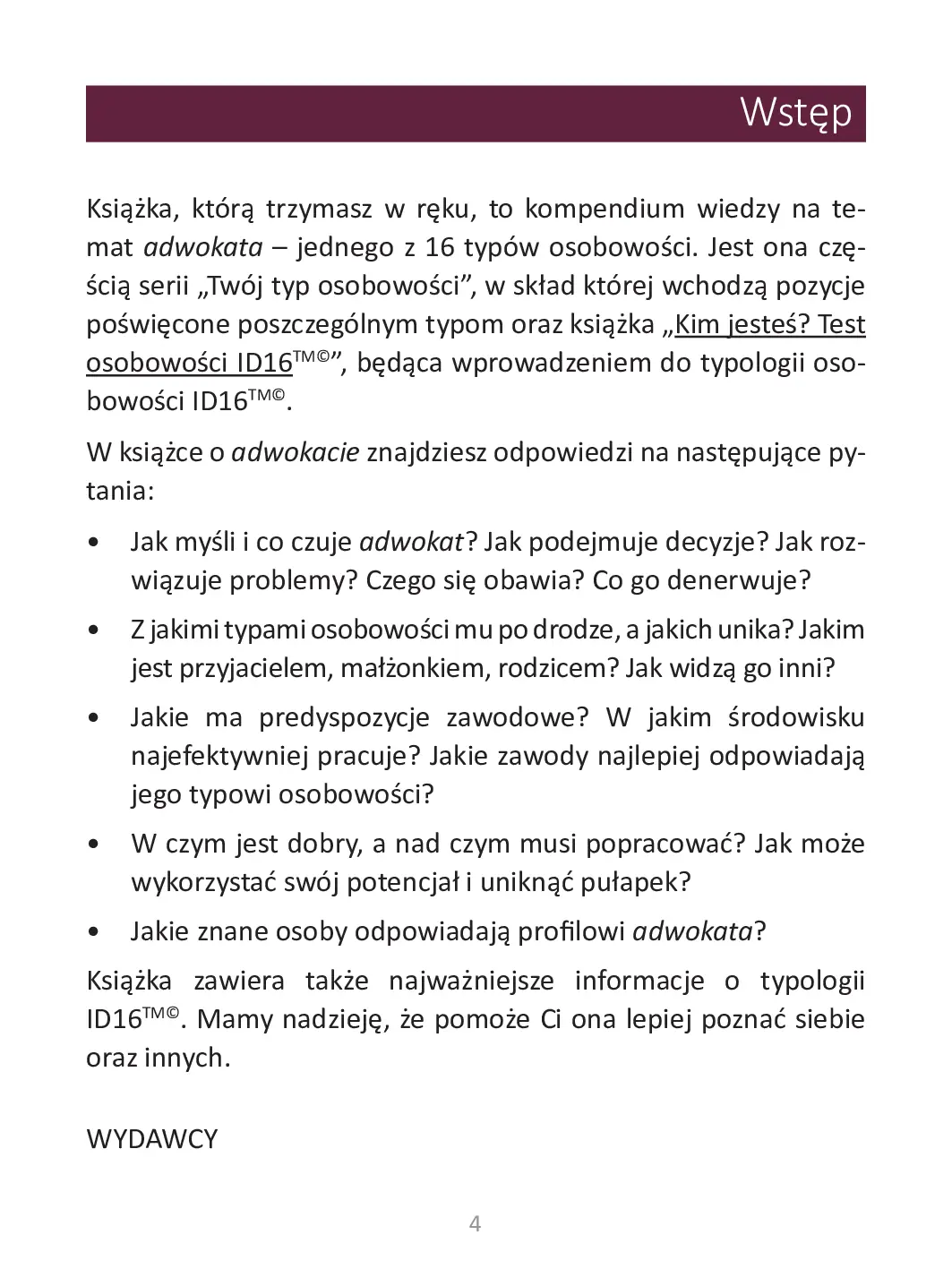 Fragment „Twój typ osobowości: Adwokat (ESFJ)” — strona 4 z 12