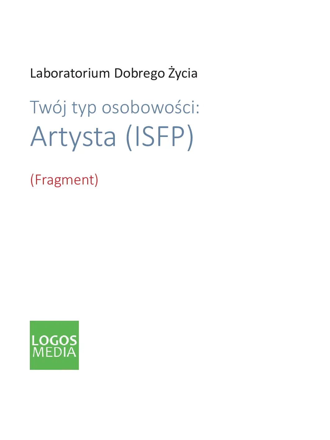 Fragment „Twój typ osobowości: Artysta (ISFP)” — strona 2 z 12