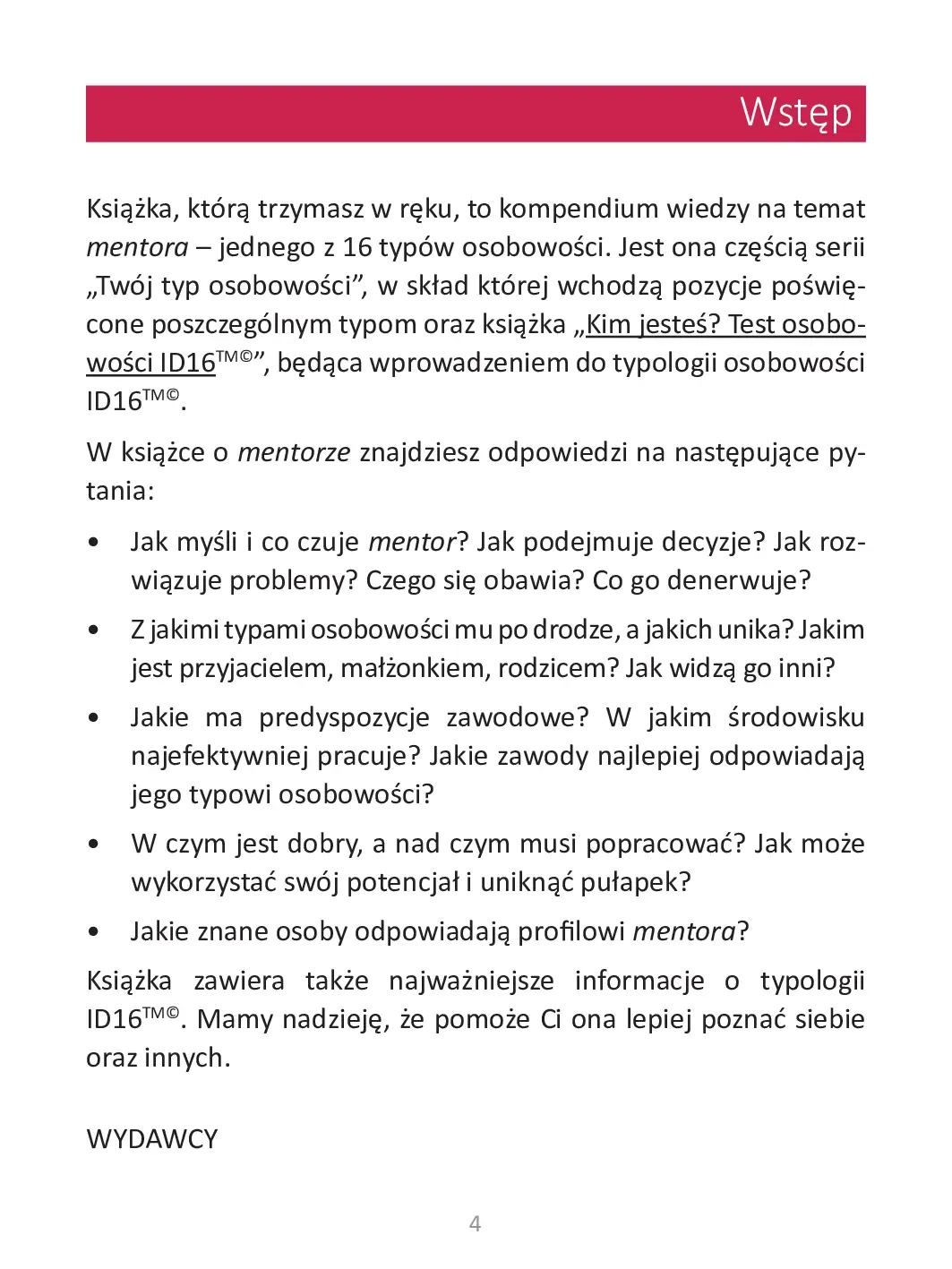 Fragment „Twój typ osobowości: Mentor (INFJ)” — strona 4 z 12