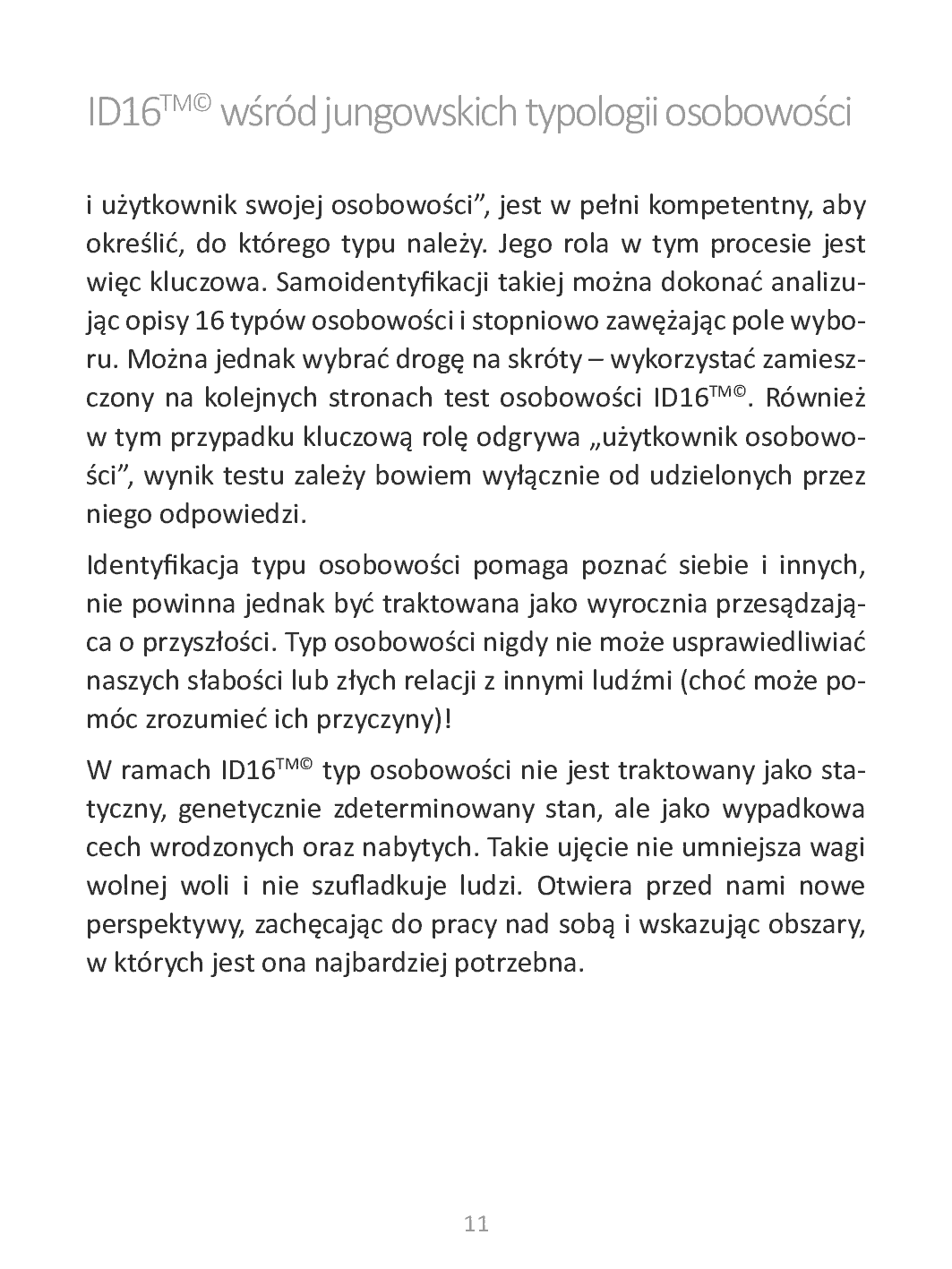 Fragment „Kim jesteś? Test osobowości ID16” — strona 11 z 13