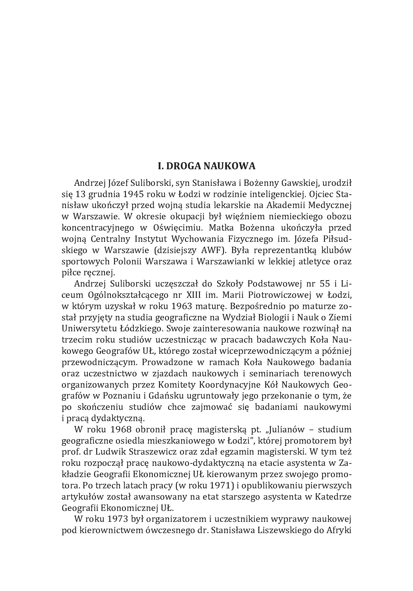 Fragment „Miasto - region - tożsamość geografii. Wybór prac Andrzeja Suliborskiego” — strona 10 z 17