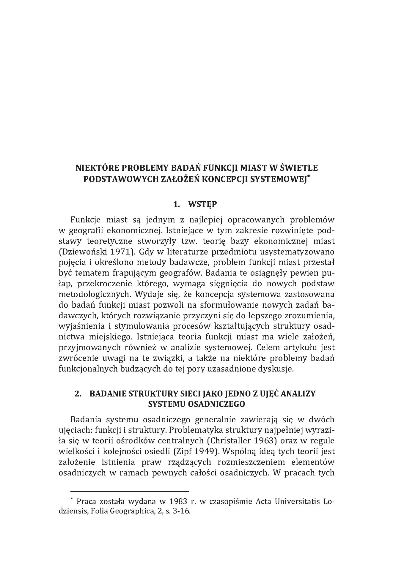 Fragment „Miasto - region - tożsamość geografii. Wybór prac Andrzeja Suliborskiego” — strona 15 z 17