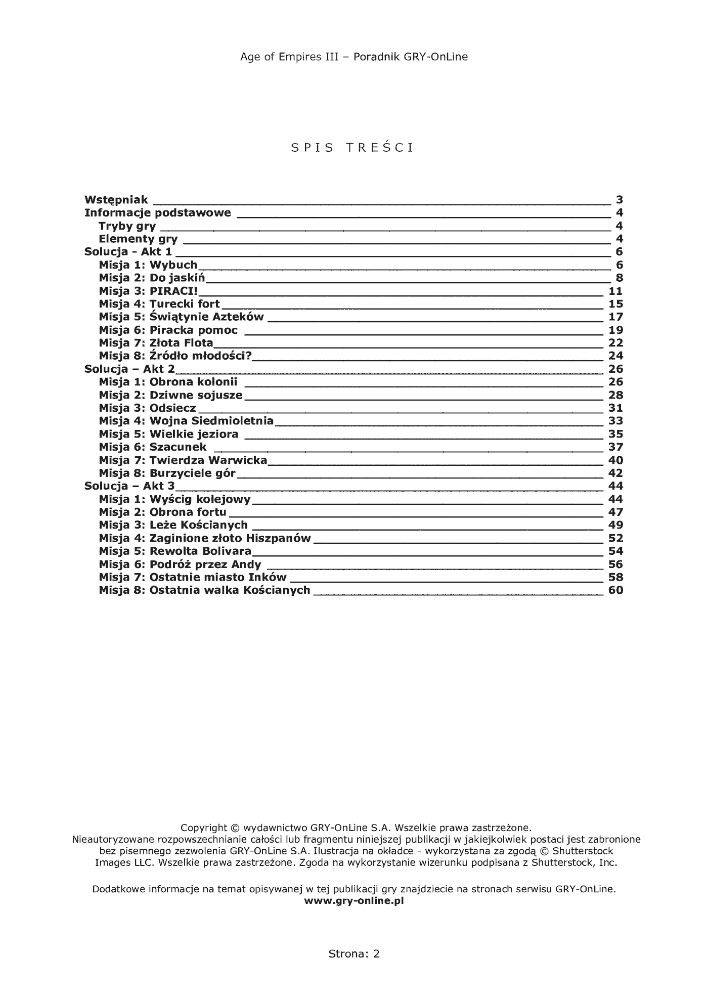 Fragment „Age of Empires III - poradnik do gry” — strona 3 z 8