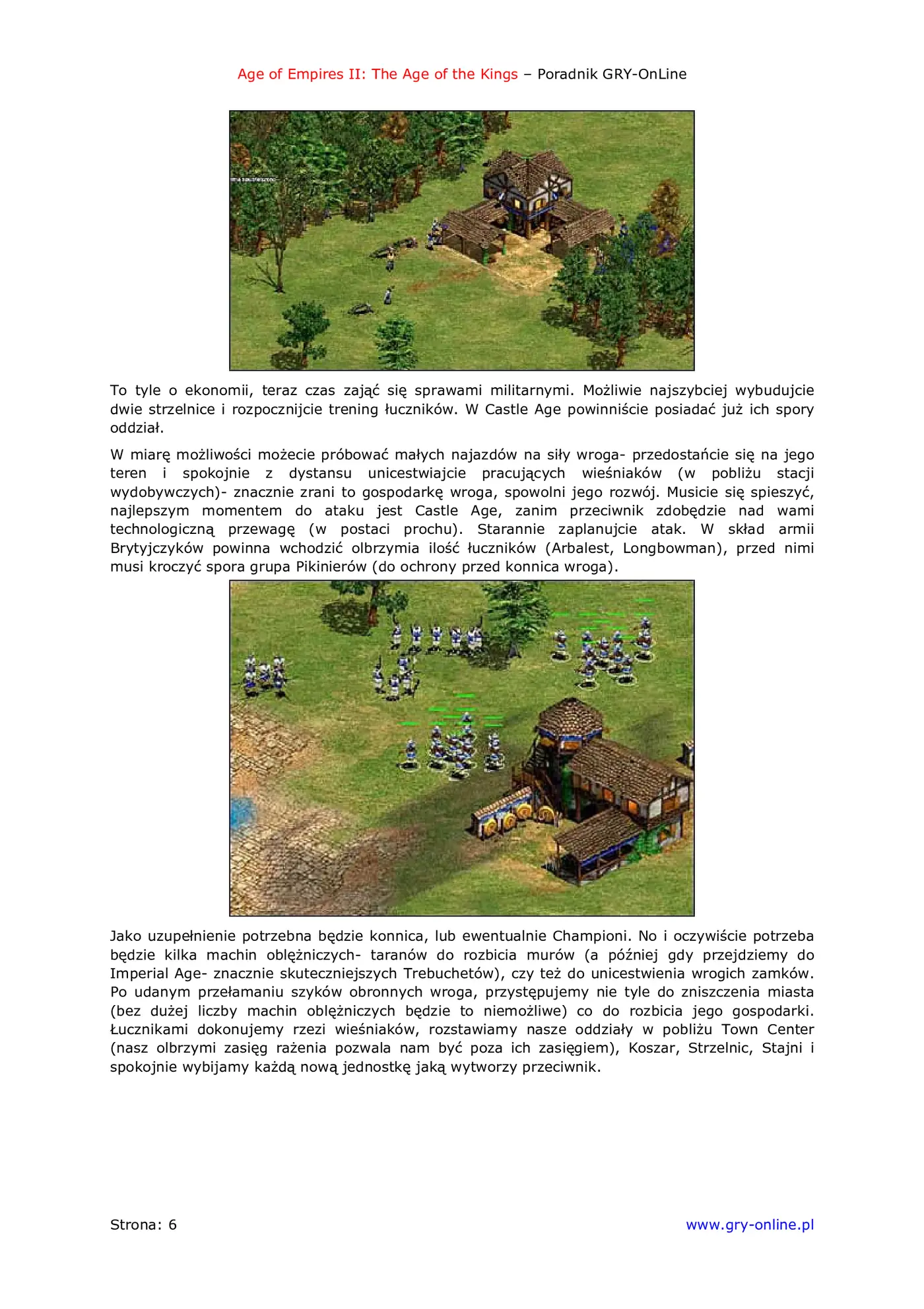 Fragment „Age of Empires II: The Age of the Kings - Multiplayer - poradnik do gry” — strona 7 z 8