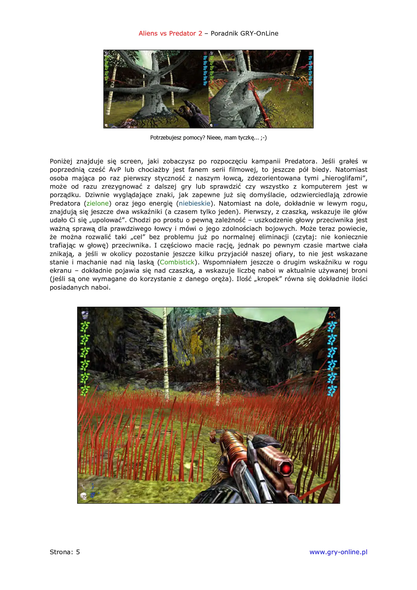 Fragment „Aliens vs Predator 2 - poradnik do gry” — strona 6 z 8