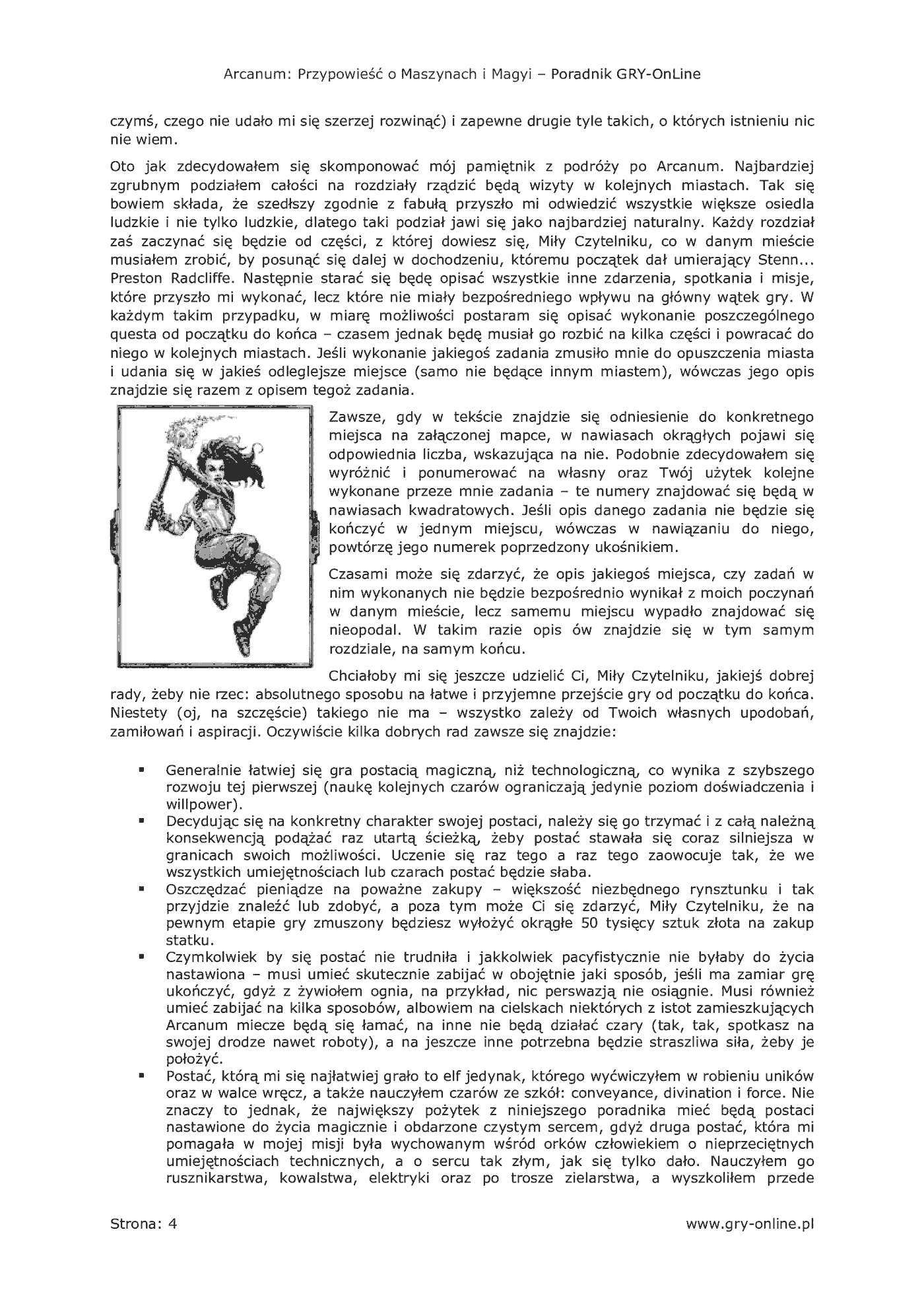 Fragment „Arcanum: Przypowieść o Maszynach i Magyi - poradnik do gry” — strona 5 z 8