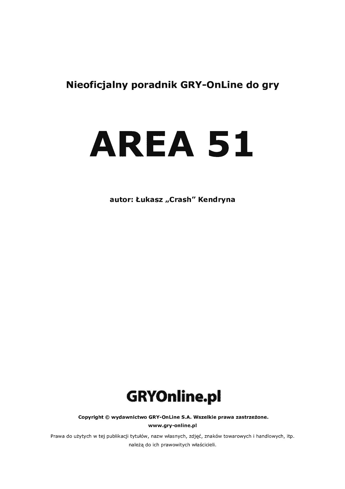 Fragment „Area 51 - poradnik do gry” — strona 2 z 8