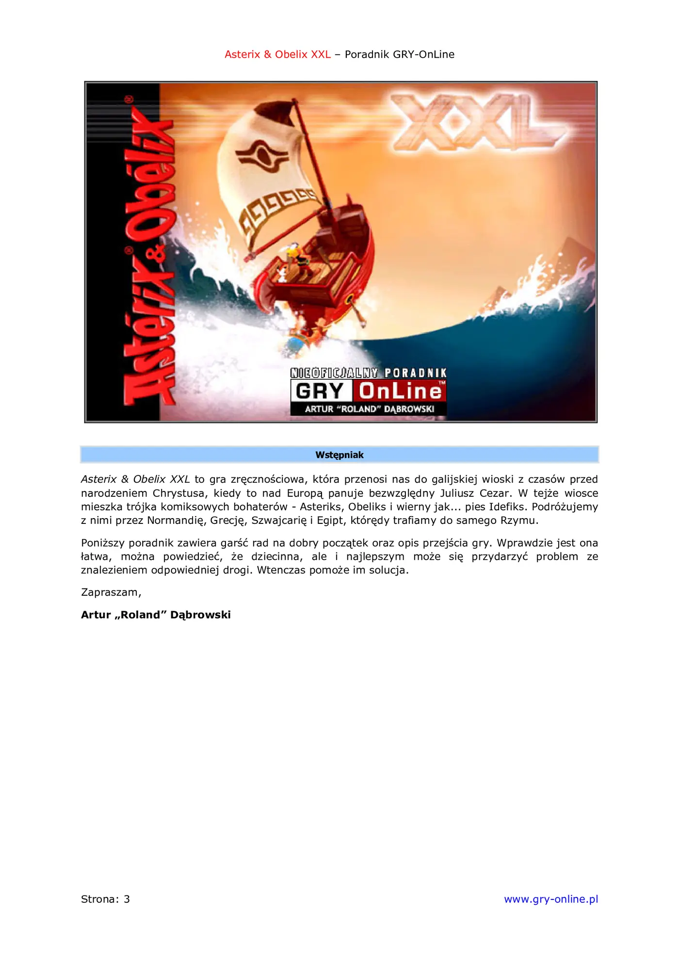 Fragment „Asterix Obelix XXL - poradnik do gry” — strona 4 z 8