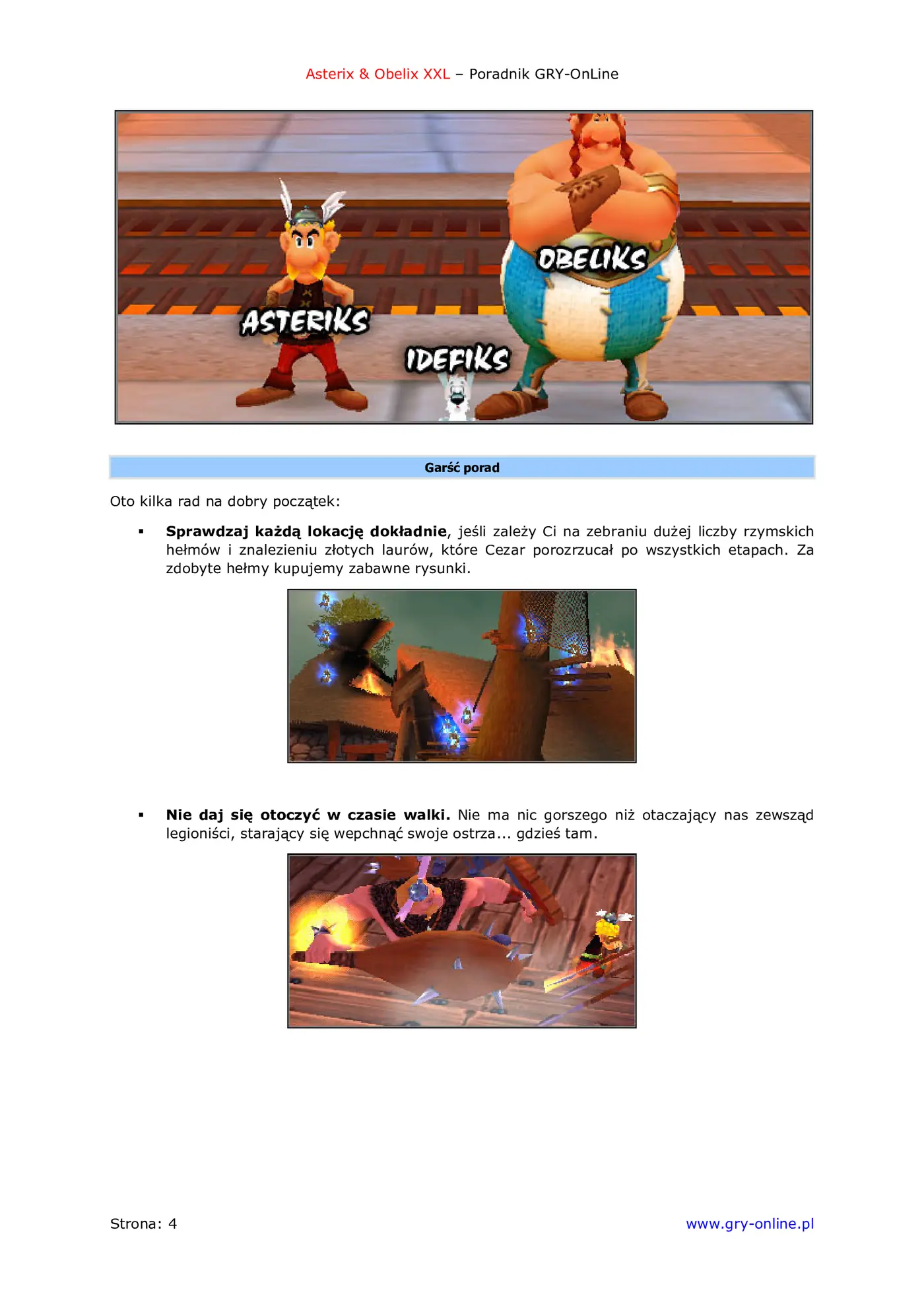 Fragment „Asterix Obelix XXL - poradnik do gry” — strona 5 z 8