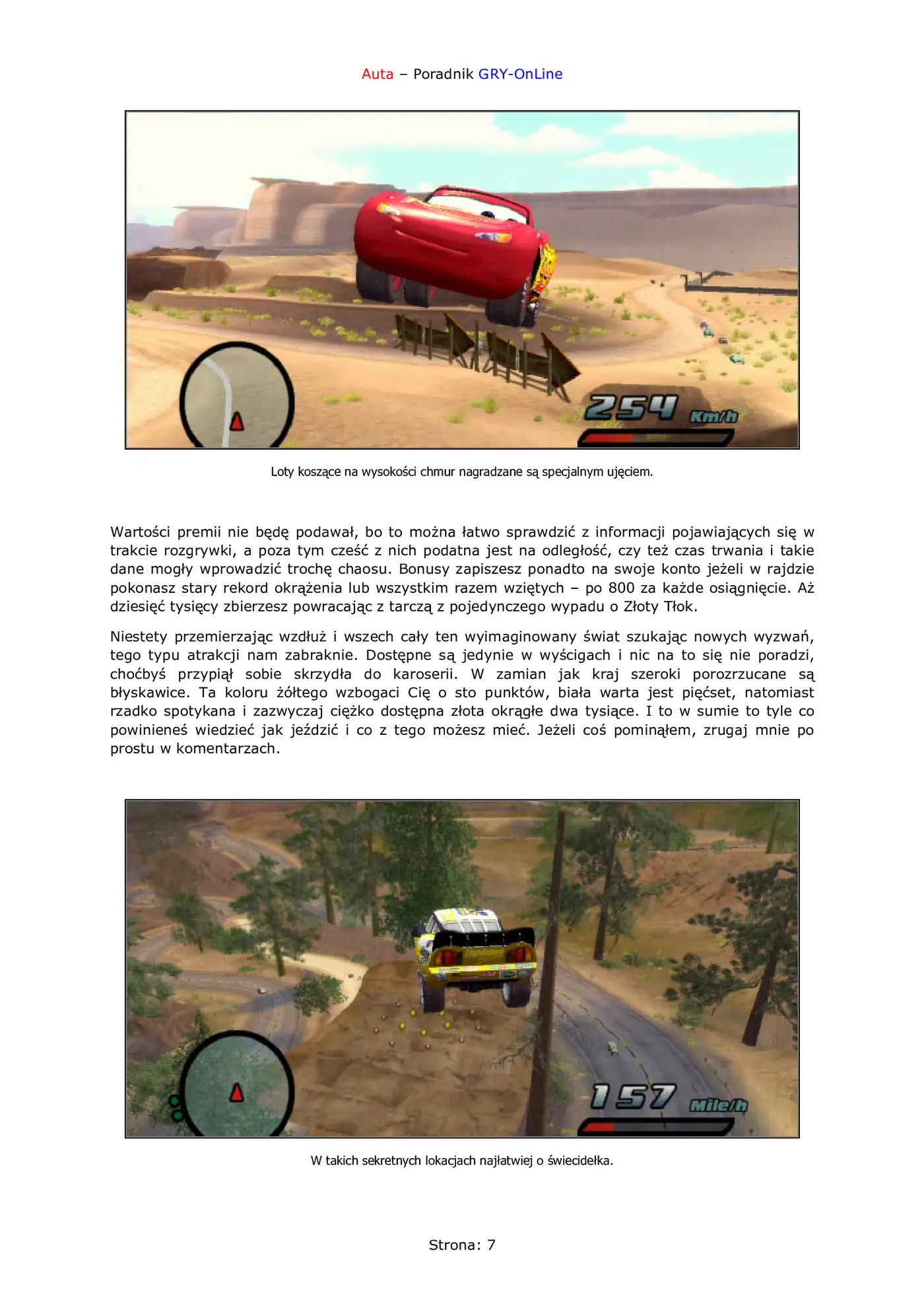 Fragment „Auta - poradnik do gry” — strona 8 z 8