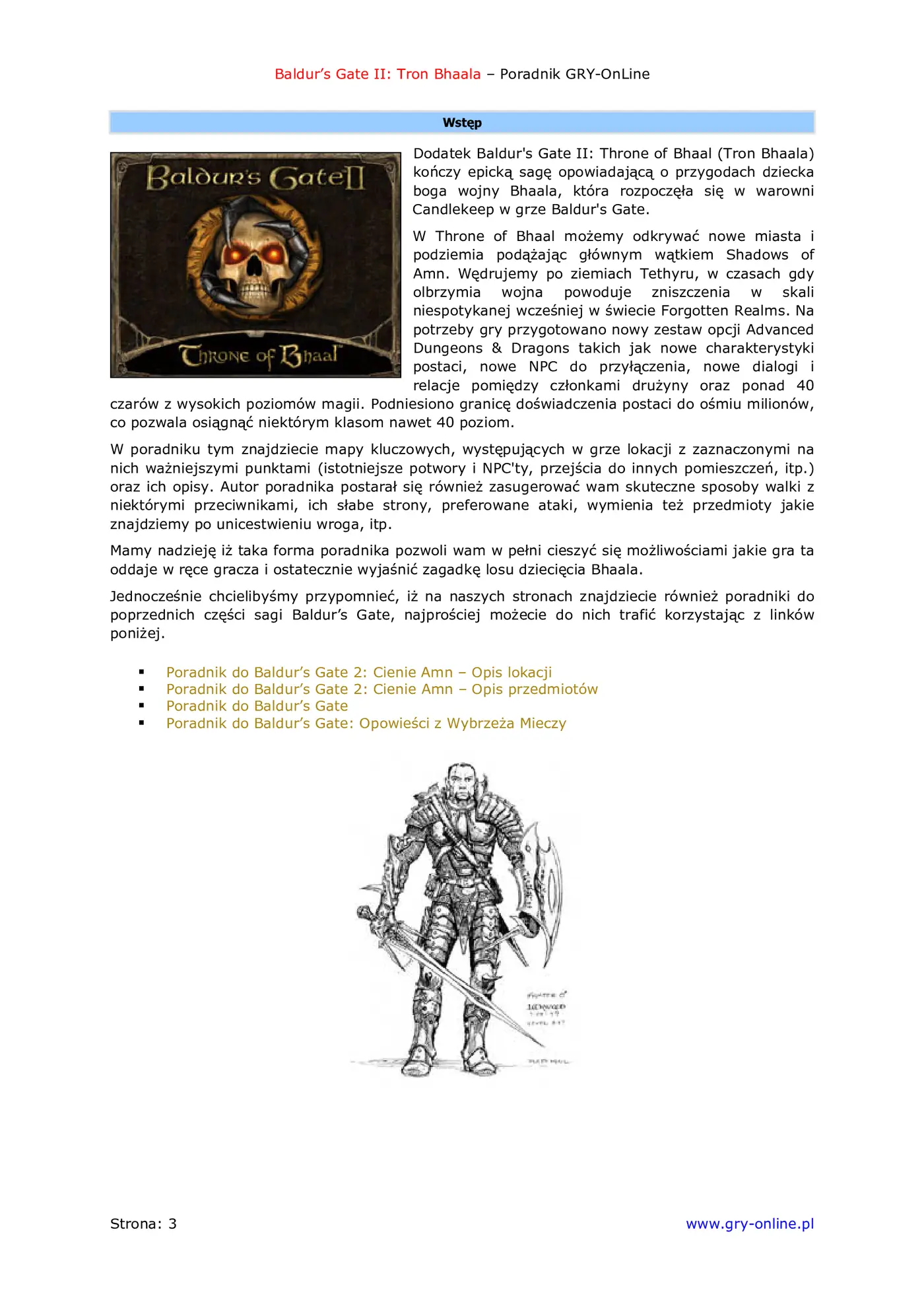 Fragment „Baldur's Gate II: Tron Bhaala - poradnik do gry” — strona 4 z 8