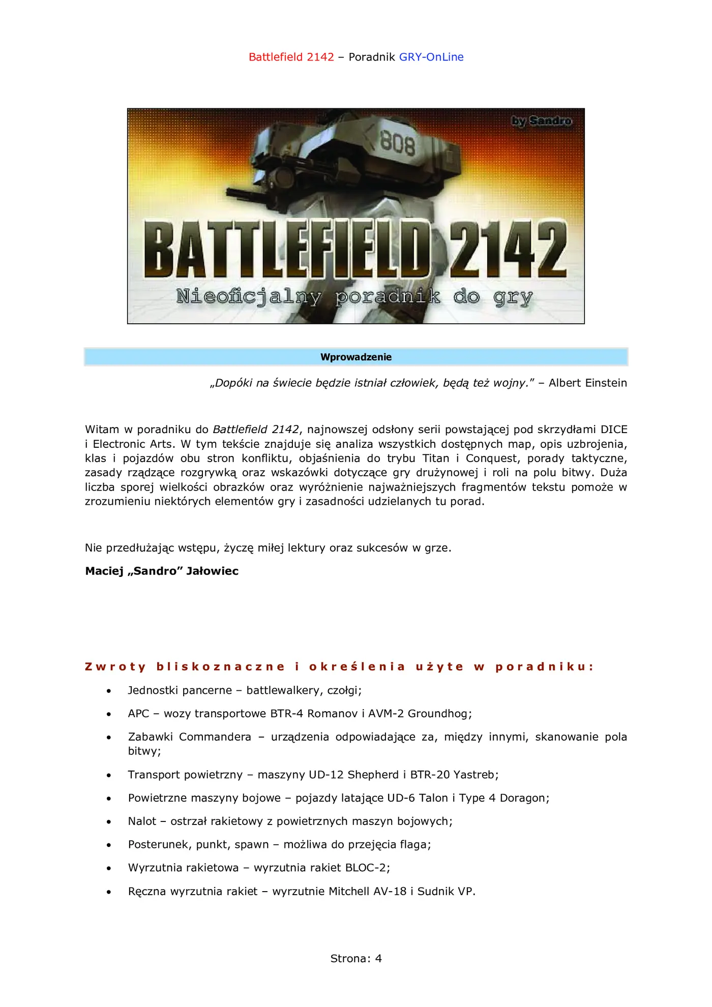 Fragment „Battlefield 2142 - poradnik do gry” — strona 5 z 8