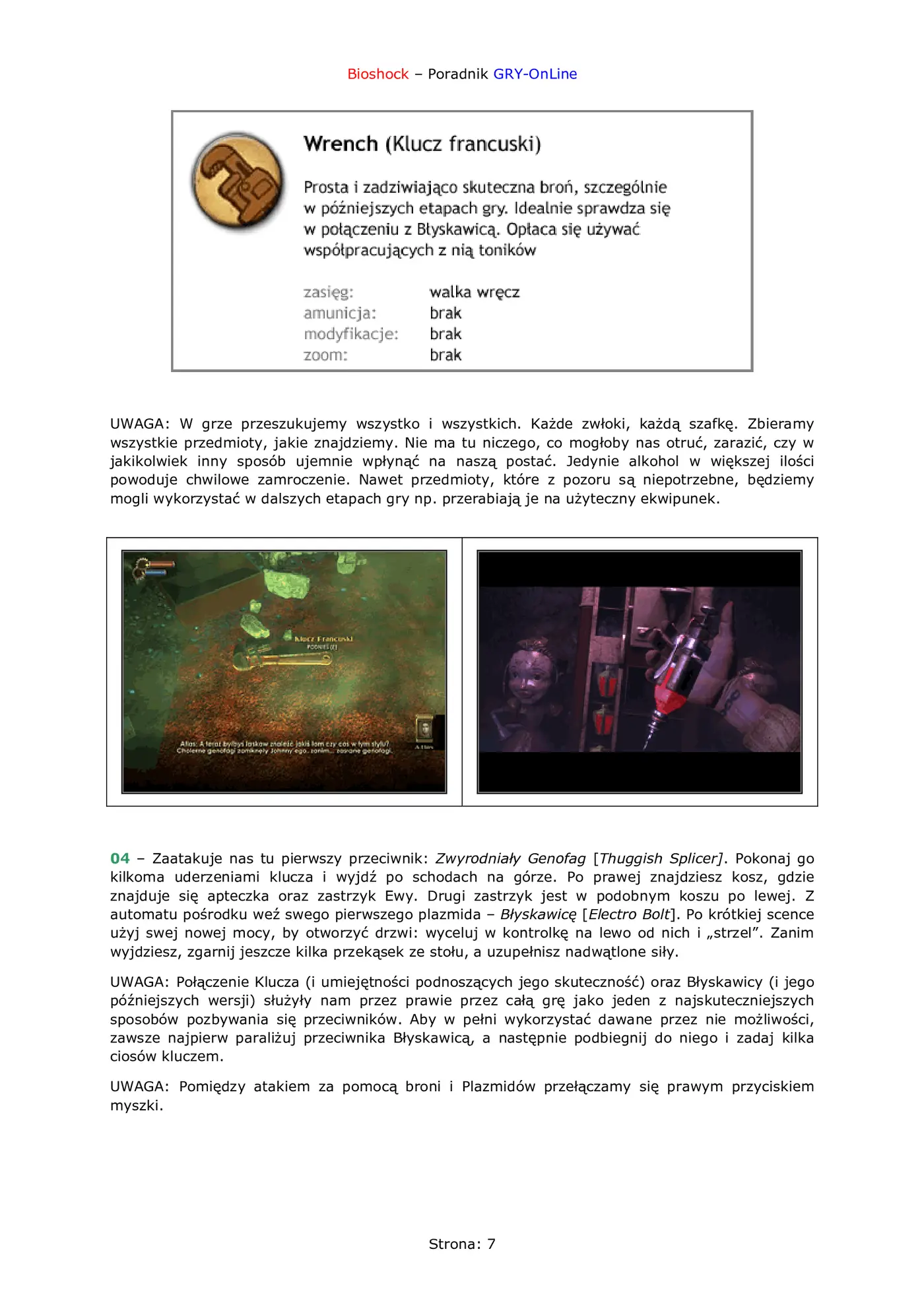 Fragment „BioShock - poradnik do gry” — strona 8 z 8