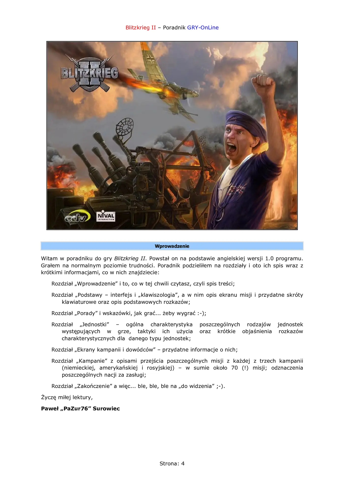 Fragment „Blitzkrieg 2 - poradnik do gry” — strona 5 z 8