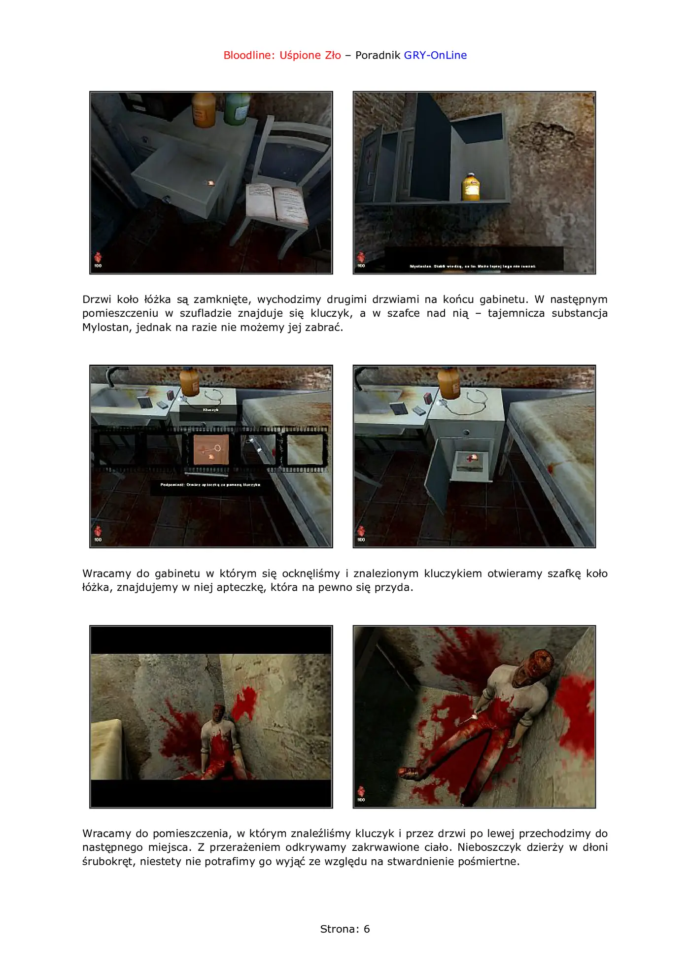 Fragment „Bloodline: Uśpione zło - poradnik do gry” — strona 7 z 8