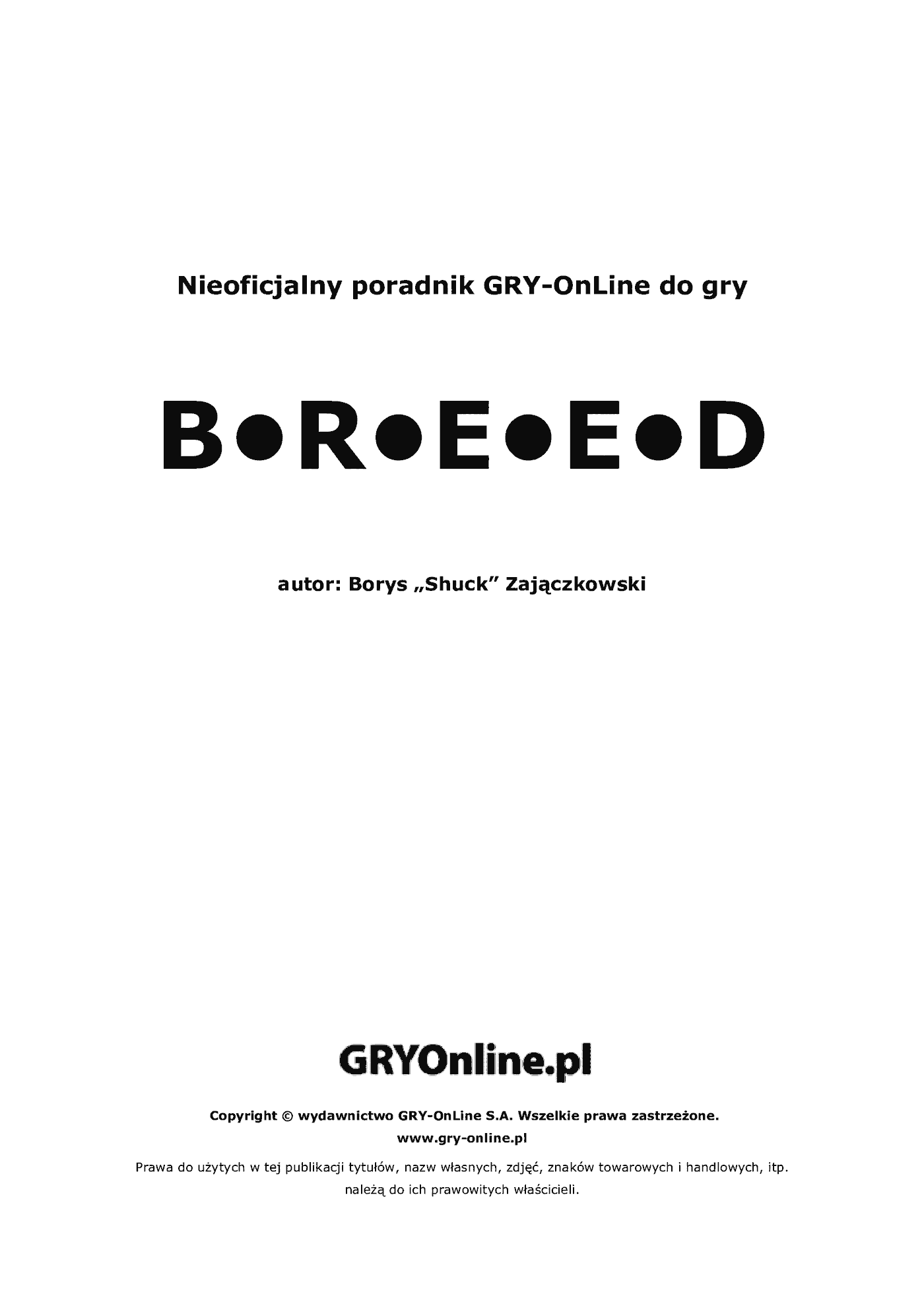 Fragment „Breed - poradnik do gry” — strona 2 z 8