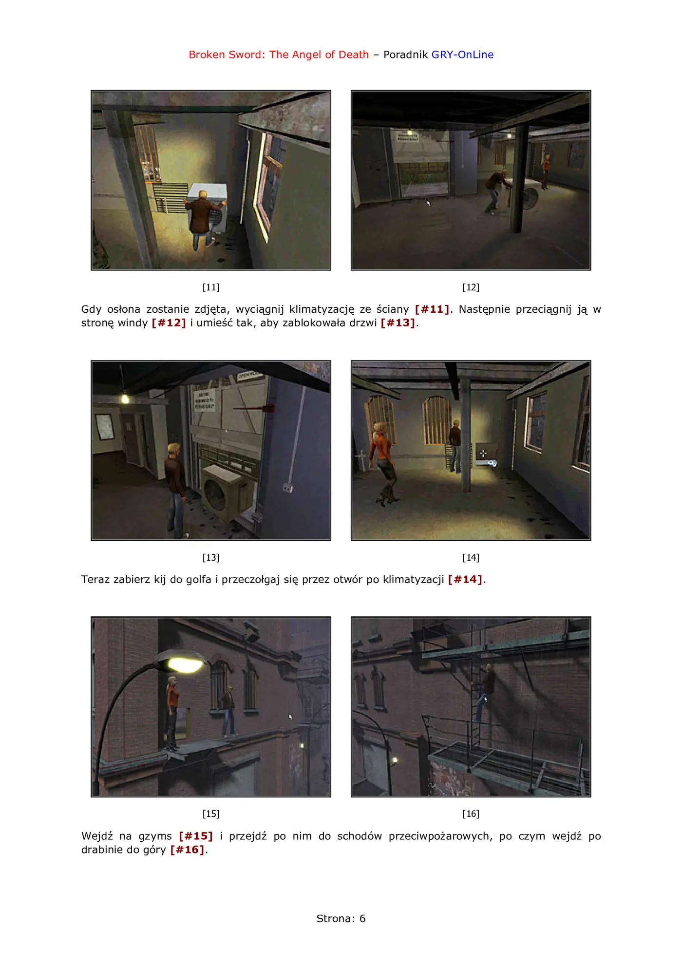 Fragment „Broken Sword: Anioł Śmierci - poradnik do gry” — strona 7 z 8