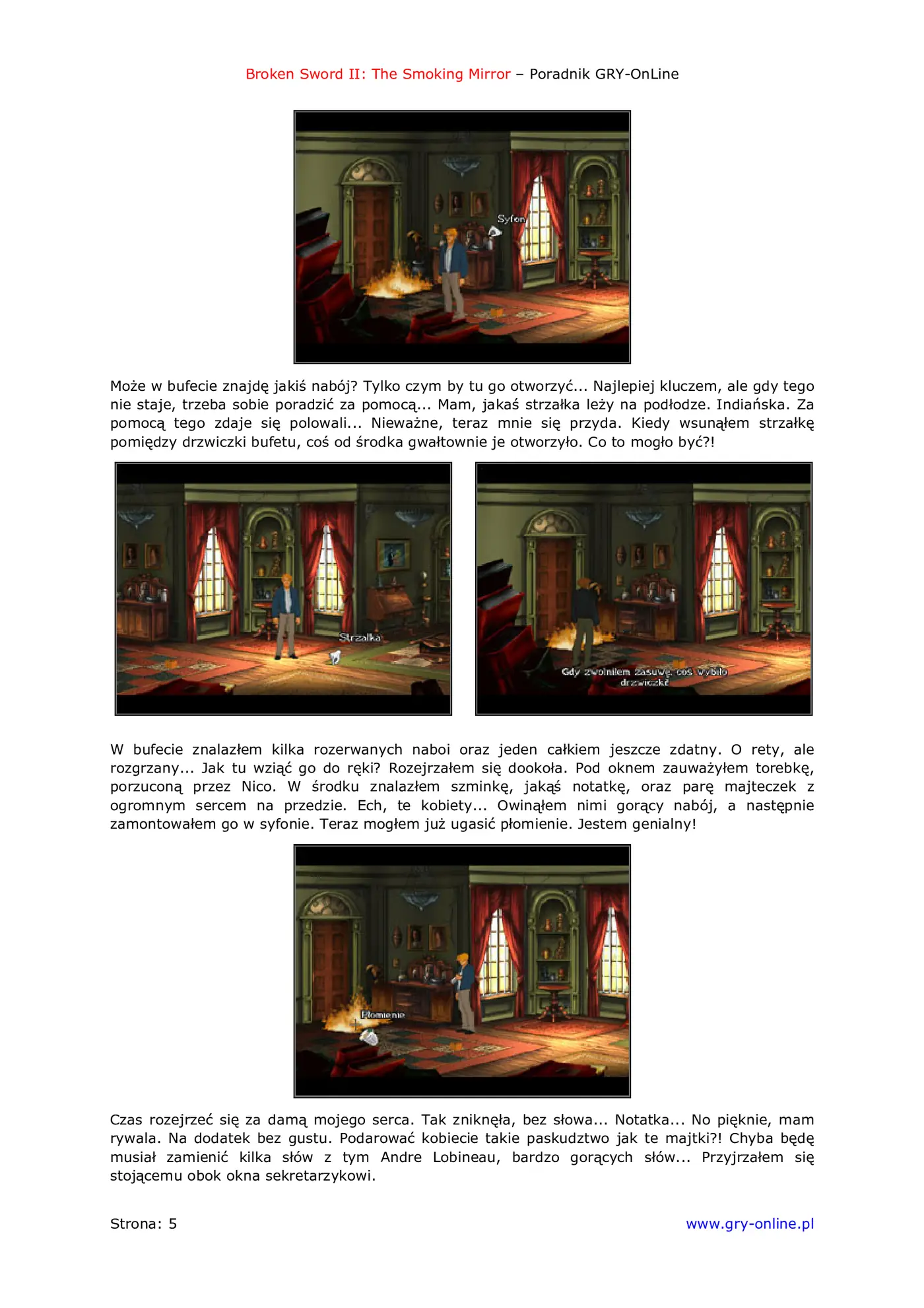 Fragment „Broken Sword II: The Smoking Mirror - poradnik do gry” — strona 6 z 8