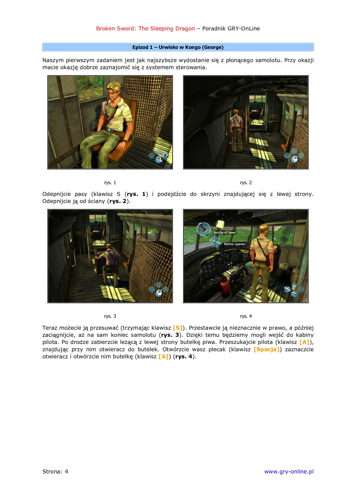 Fragment „Broken Sword: The Sleeping Dragon - poradnik do gry” — strona 5 z 8