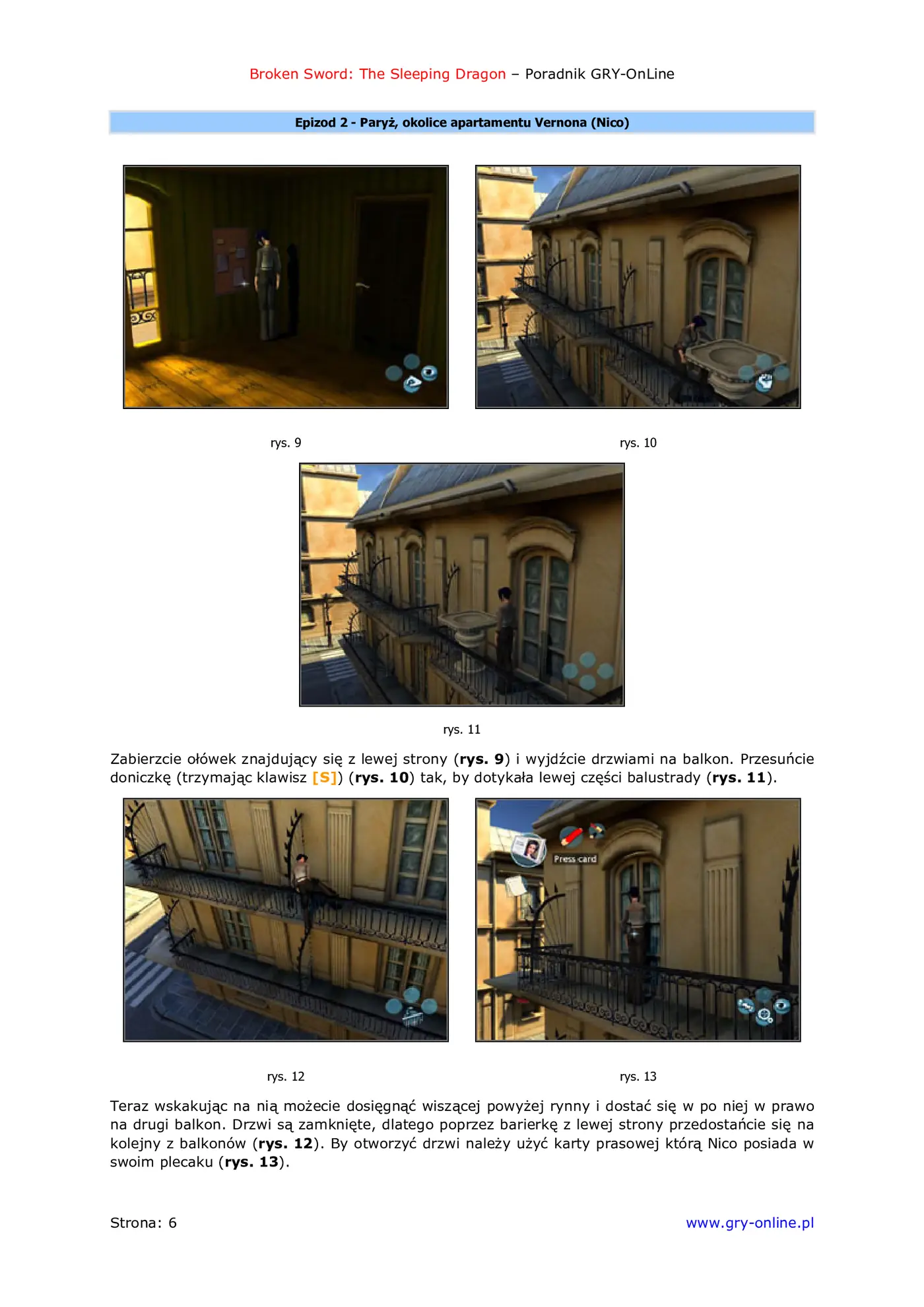 Fragment „Broken Sword: The Sleeping Dragon - poradnik do gry” — strona 7 z 8