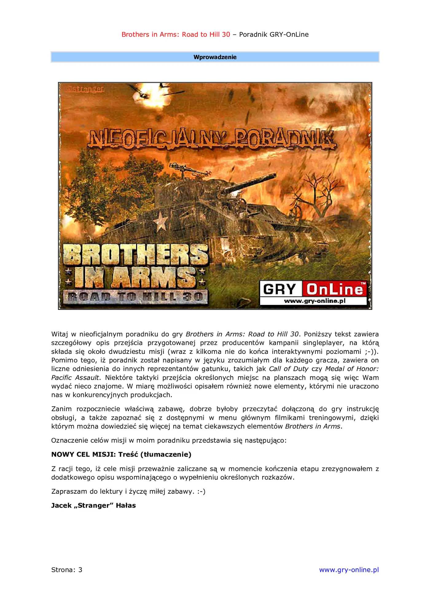 Fragment „Brothers in Arms: Road to Hill 30 - poradnik do gry” — strona 4 z 8